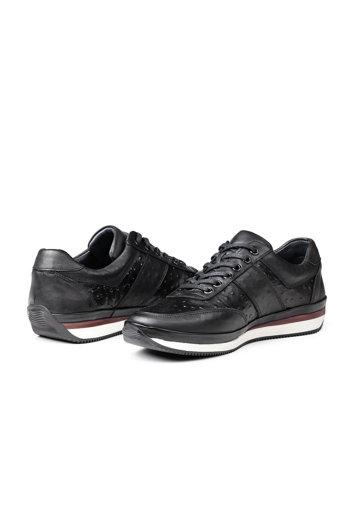 Ostrich Plane Hakiki Deri Erkek Günlük Ayakkabı, Casual Ayakkabı, %100 Deri Ayakkabı - Görsel 4