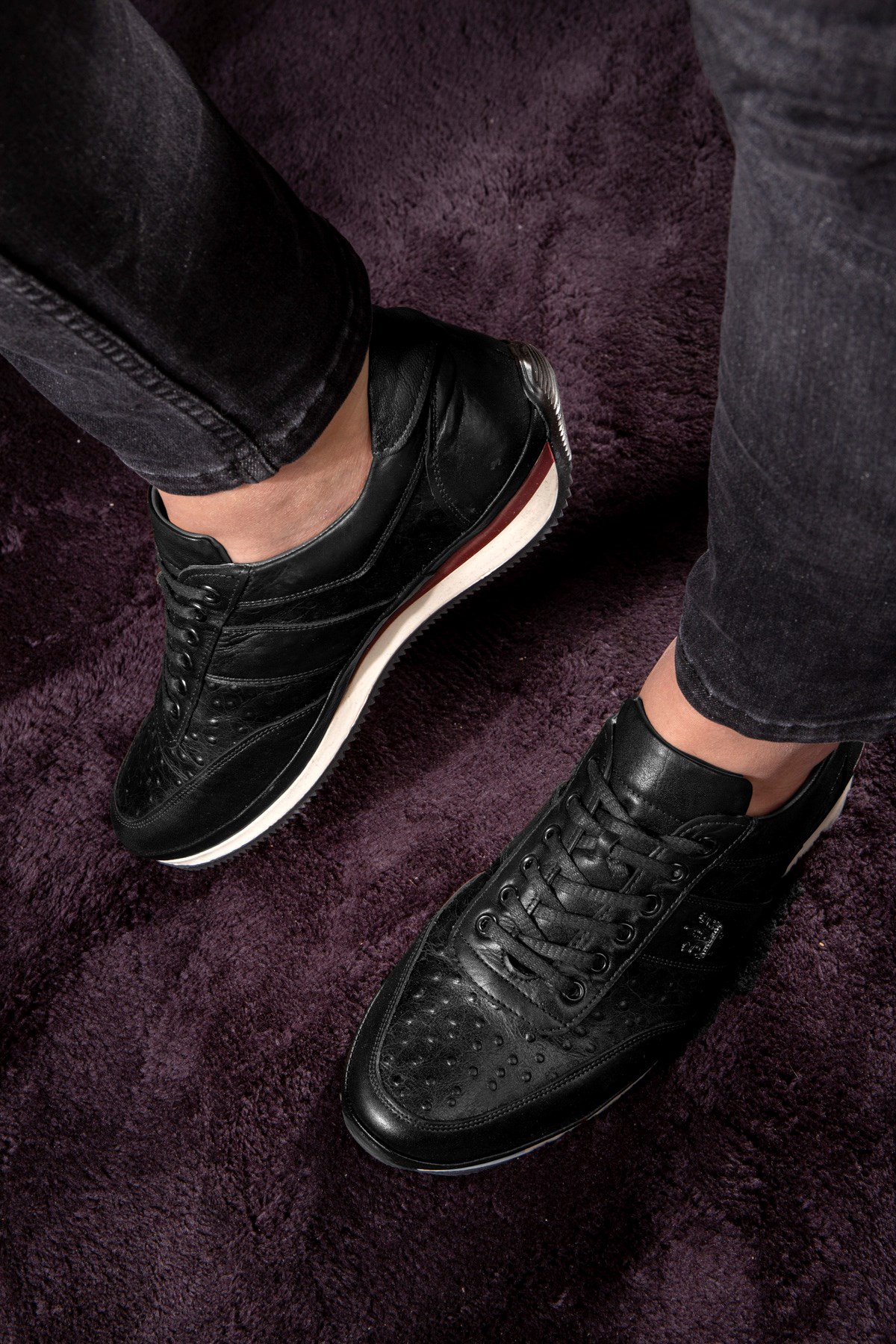 Ostrich Plane Hakiki Deri Erkek Günlük Ayakkabı, Casual Ayakkabı, %100 Deri Ayakkabı - Görsel 6