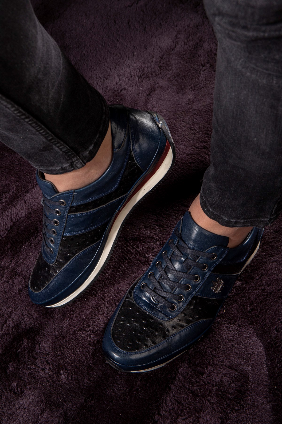 Ostrich Plane Hakiki Deri Erkek Günlük Ayakkabı, Casual Ayakkabı, %100 Deri Ayakkabı - Görsel 6