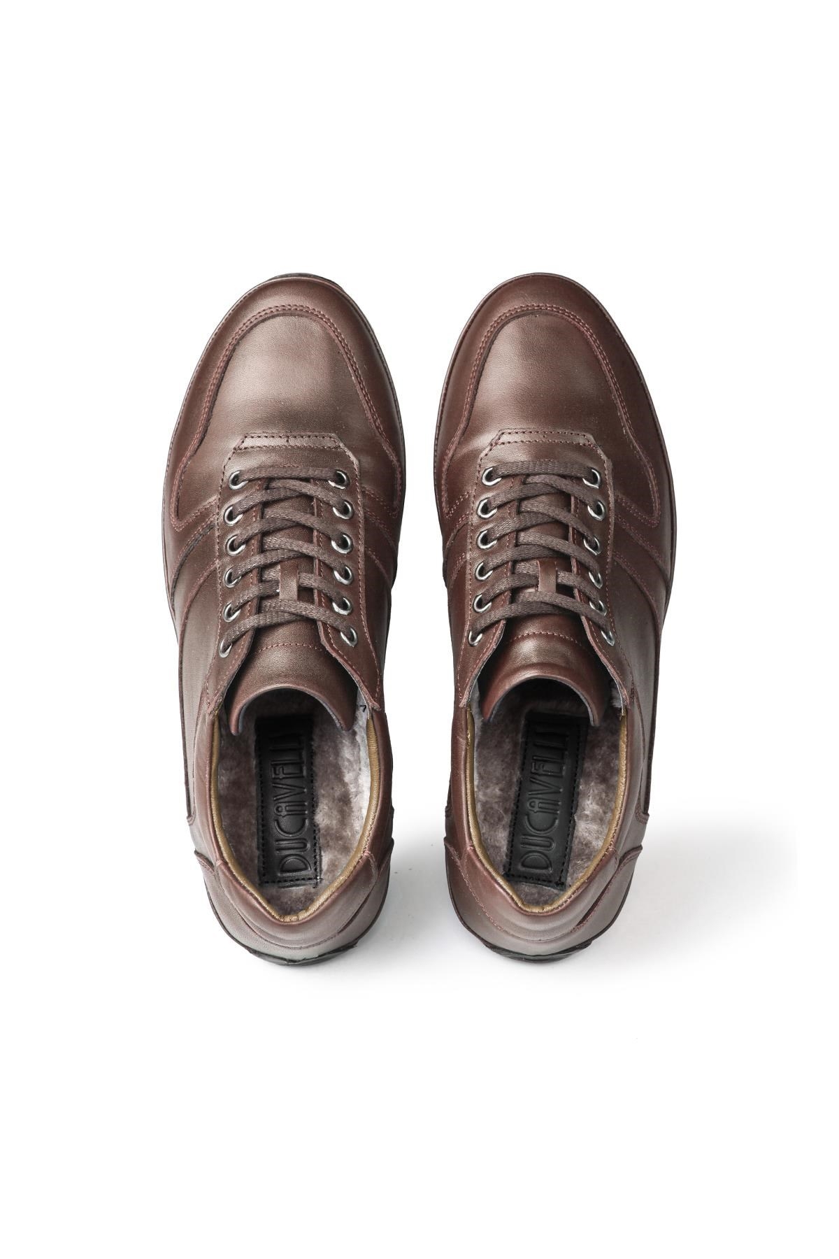 Lion Hakiki Deri Peluş Kürklü Erkek Günlük Ayakkabı - Görsel 6