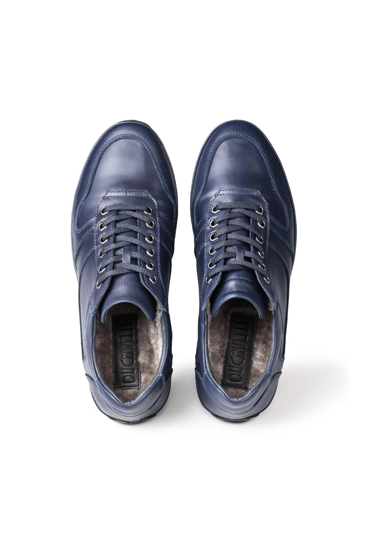 Lion Hakiki Deri Peluş Kürklü Erkek Günlük Ayakkabı - Görsel 6