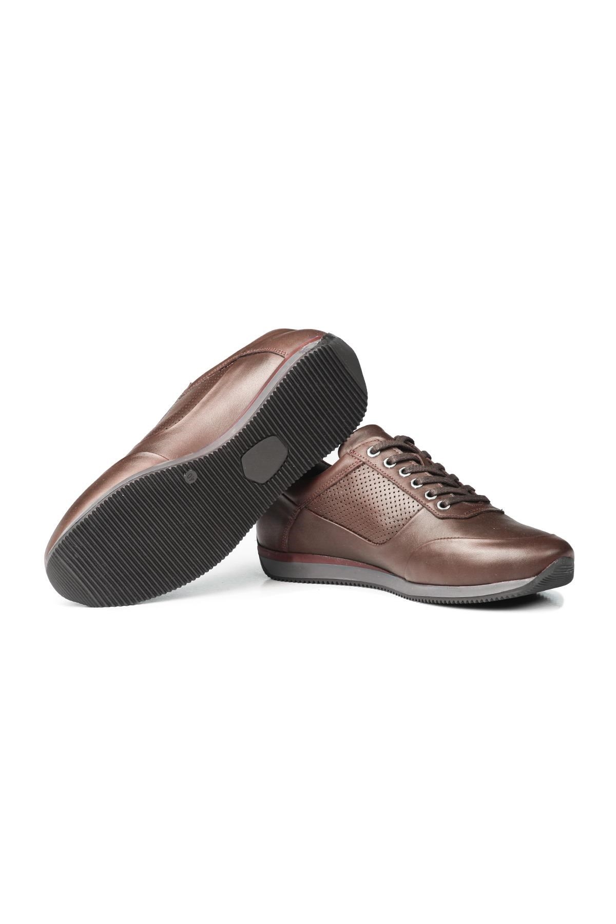 Lion Point Hakiki Deri Peluş Kürklü Erkek Günlük Ayakkabı - Görsel 3