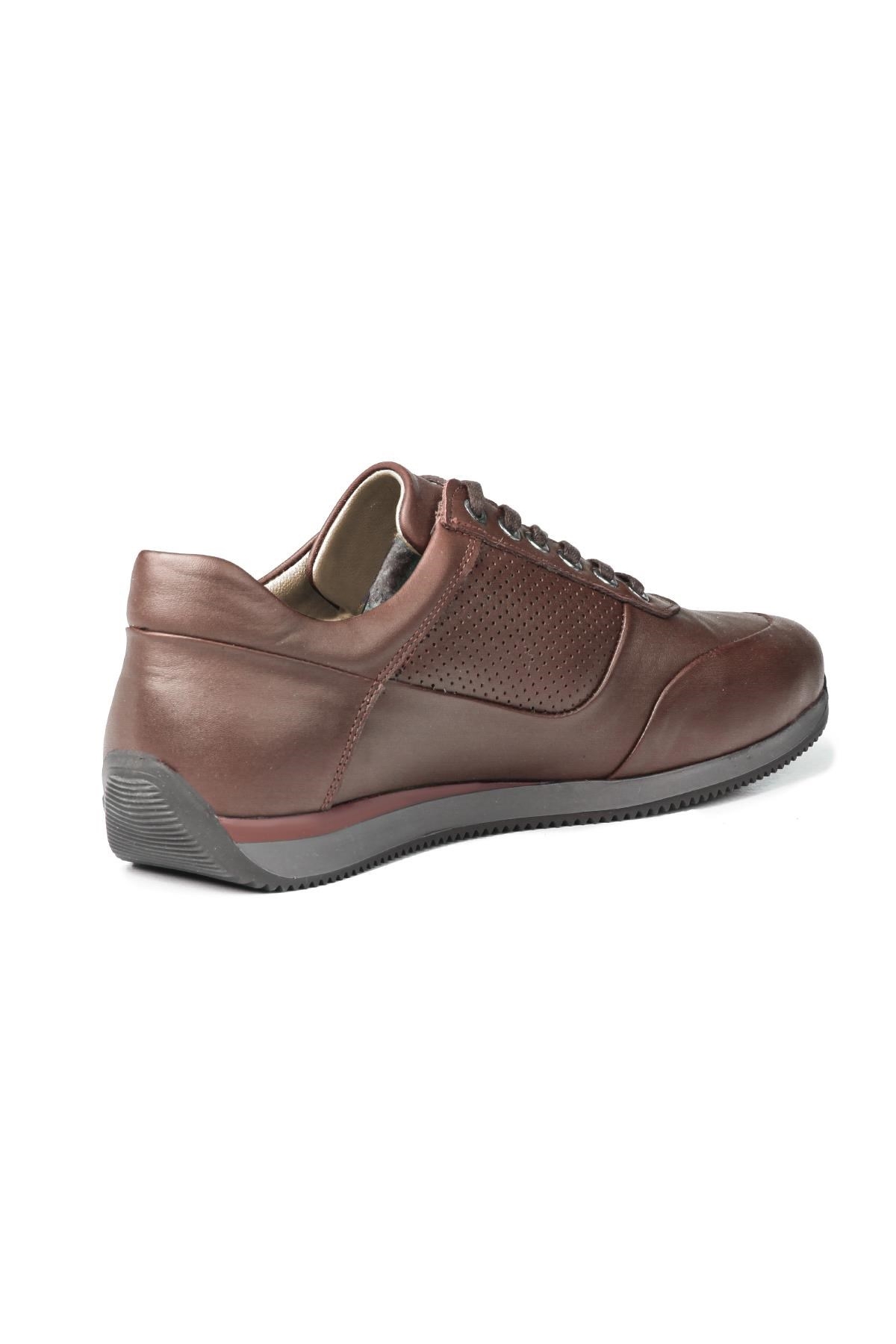 Lion Point Hakiki Deri Peluş Kürklü Erkek Günlük Ayakkabı - Görsel 4