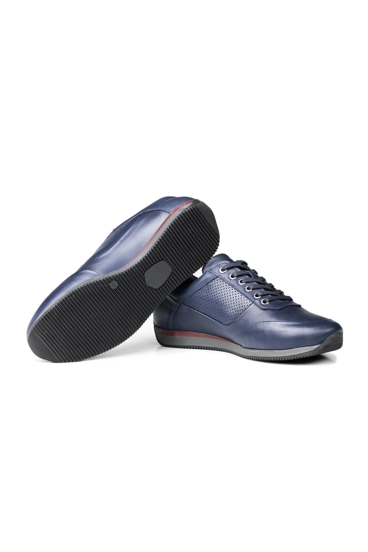 Lion Point Hakiki Deri Peluş Kürklü Erkek Günlük Ayakkabı - Görsel 3