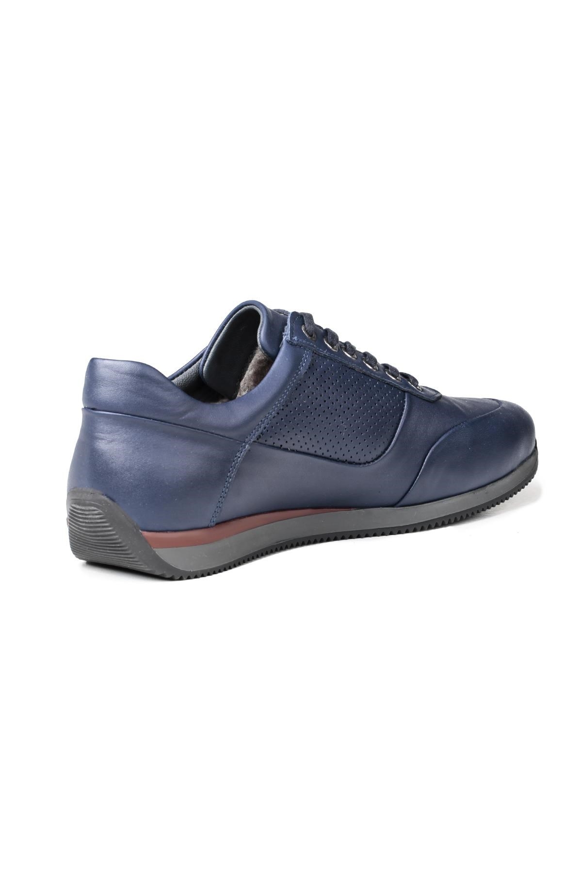 Lion Point Hakiki Deri Peluş Kürklü Erkek Günlük Ayakkabı - Görsel 5