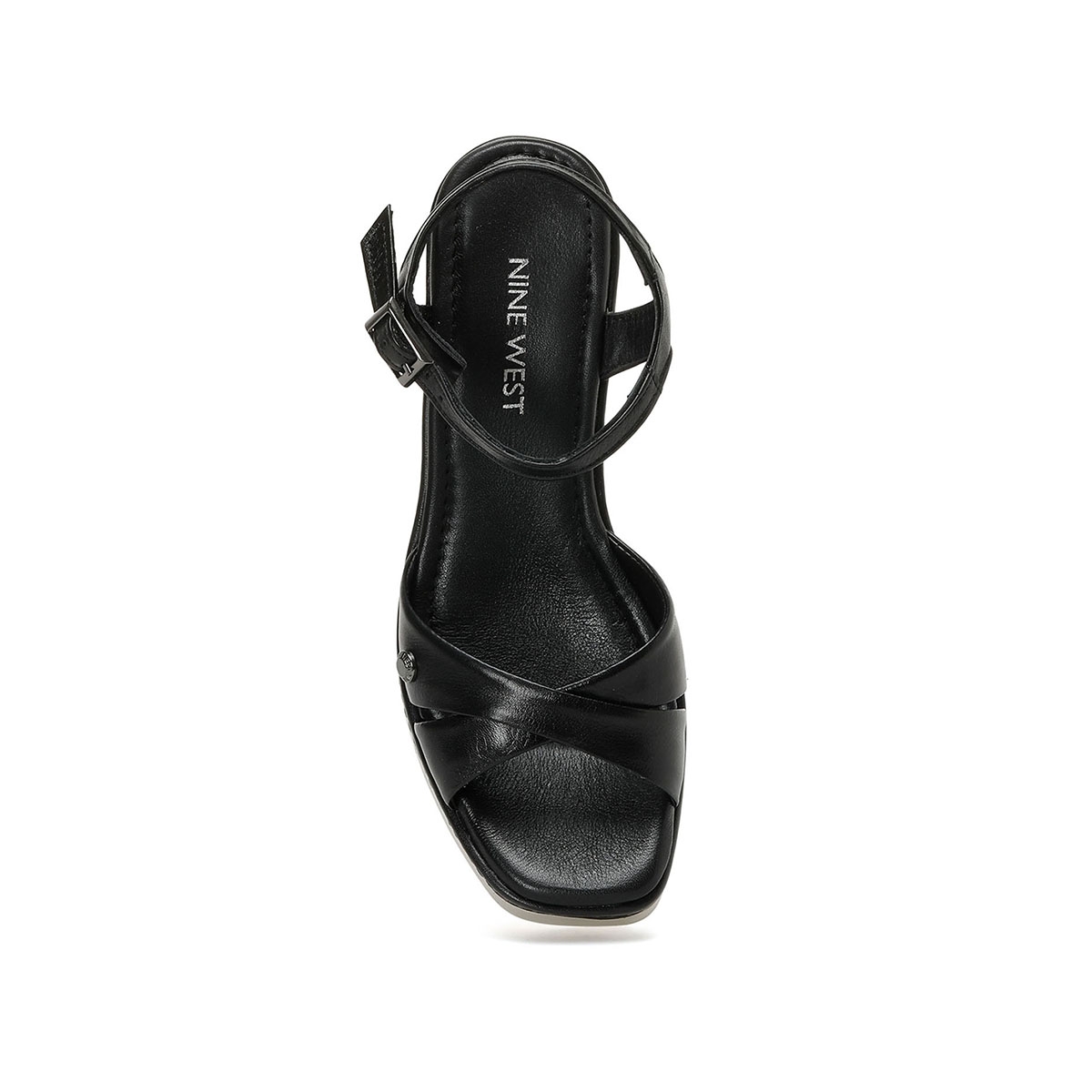 Nine West GAGE 3FX Siyah Kadın Dolgu Topuk Sandalet. 6