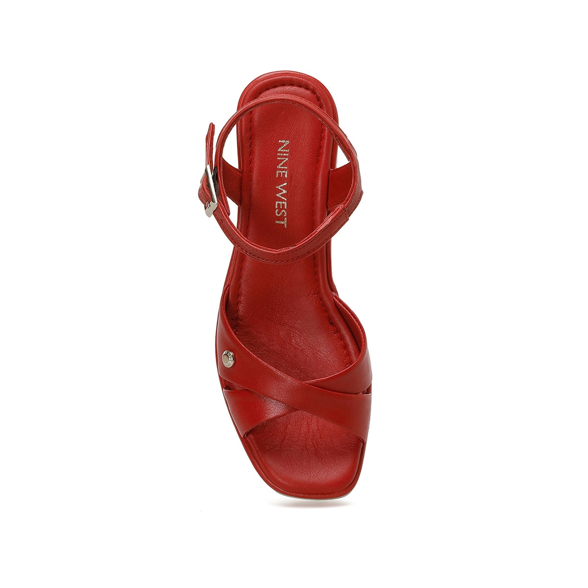 Nine West GAGE 3FX Kırmızı Kadın Dolgu Topuk Sandalet. 6