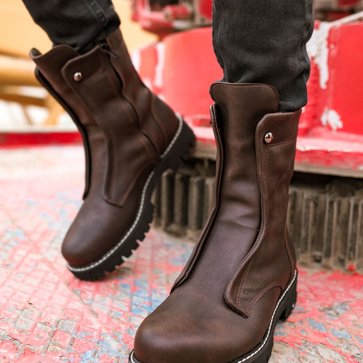 CH027 SST Quebec Erkek Bot KAHVE - Görsel 8