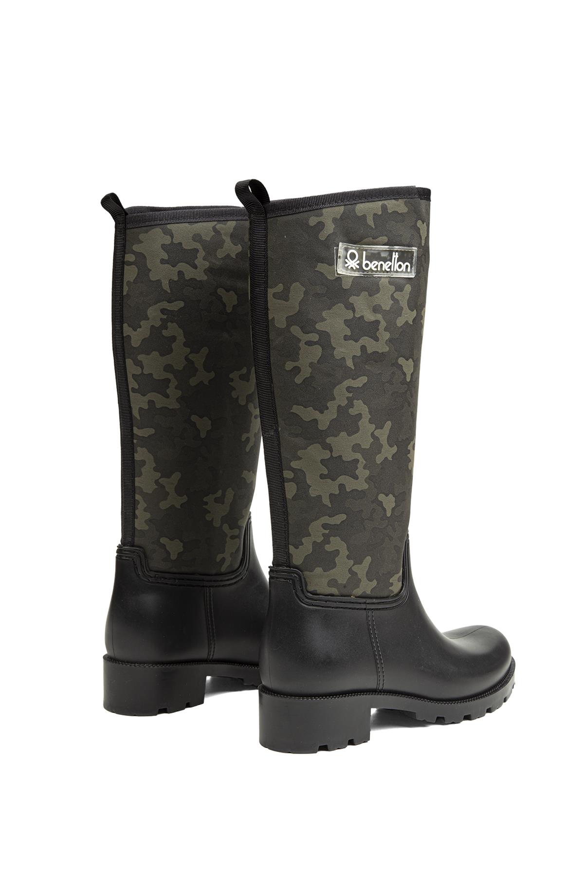 ® | BN-50007 - 34124 Yeşil Kamuflaj - Kadın Çizme - Görsel 4