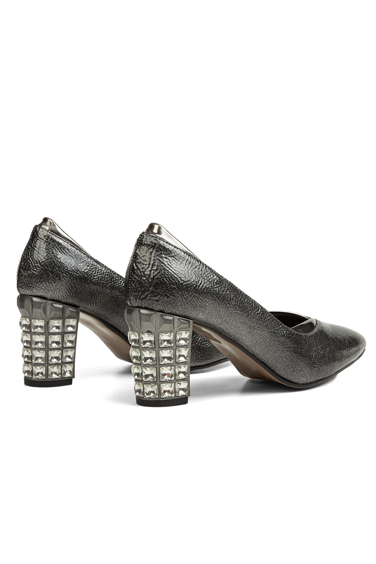® | PC-52229-3478 Platin Kırısık - Kadın Topuklu Ayakkabı - Görsel 4