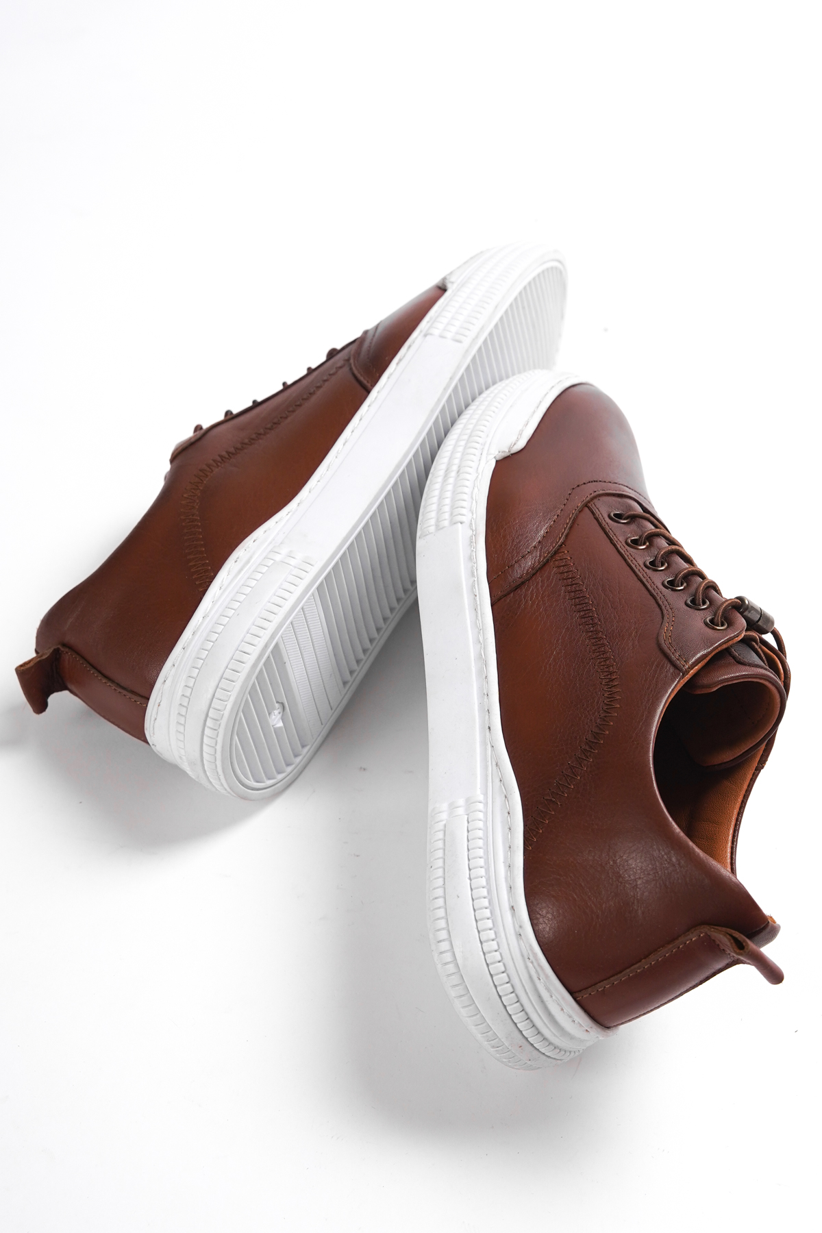 Daxtors D1326 Garantili Günlük Ortopedik Hakiki Deri Erkek Ayakkabı_Taba - Görsel 4