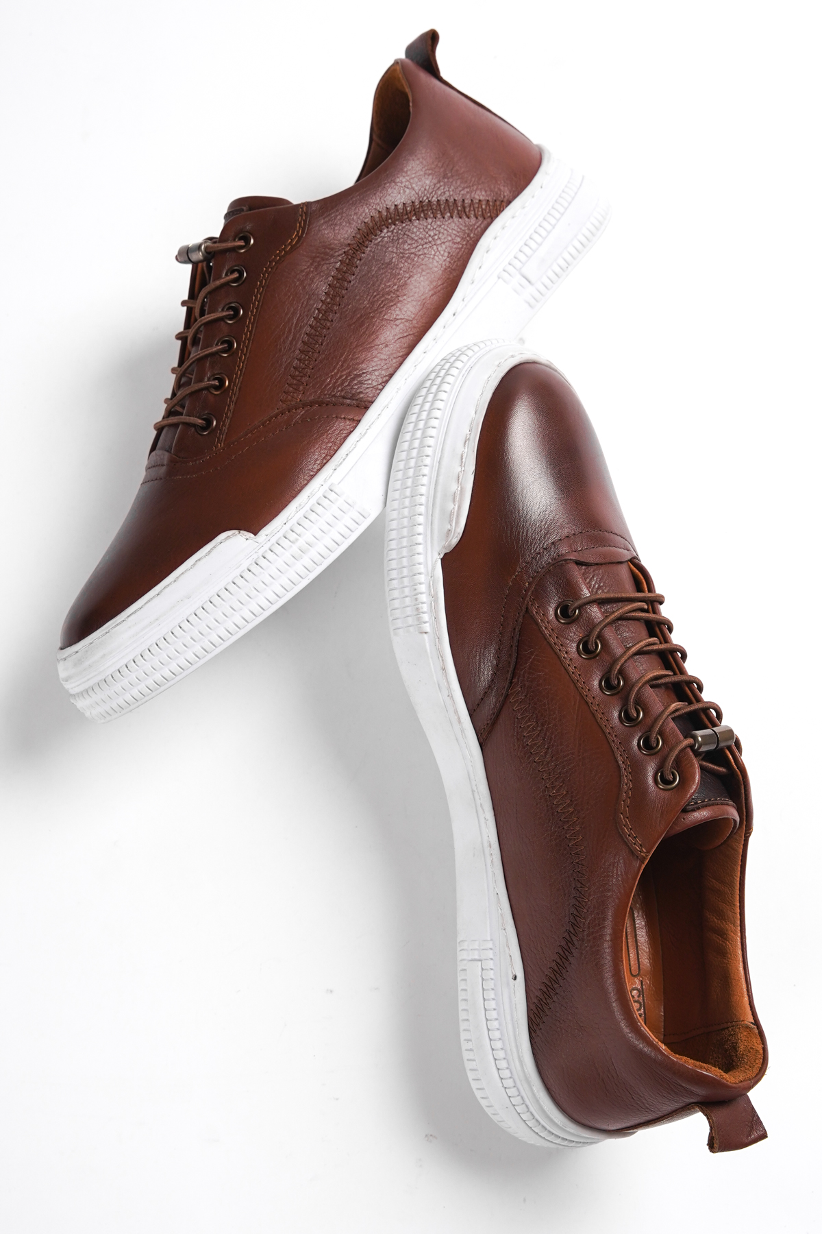 Daxtors D1326 Garantili Günlük Ortopedik Hakiki Deri Erkek Ayakkabı_Taba - Görsel 6