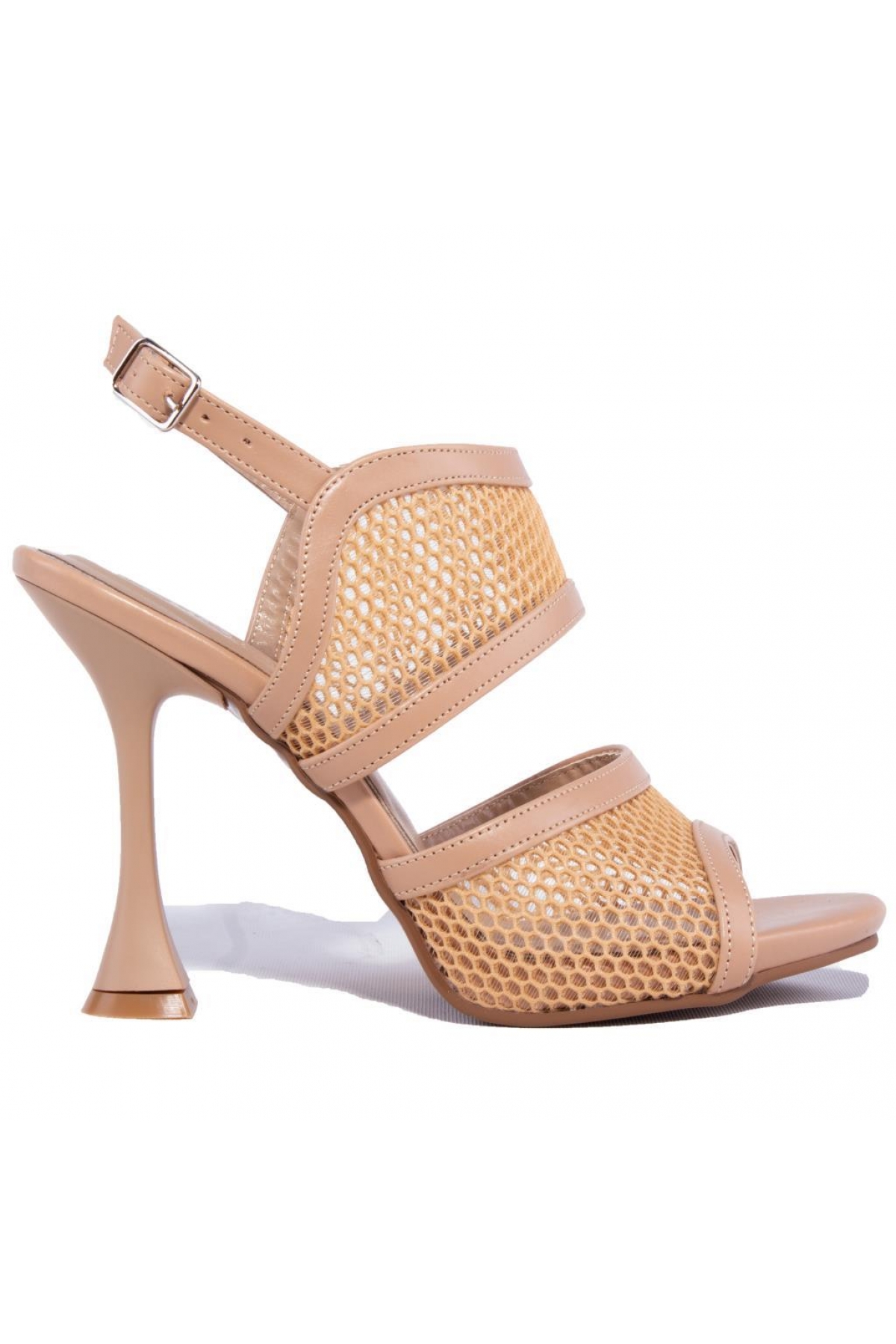 DZA07-1170806 Nut Klasik Topuklu Kadın Ayakkabı - Görsel 3