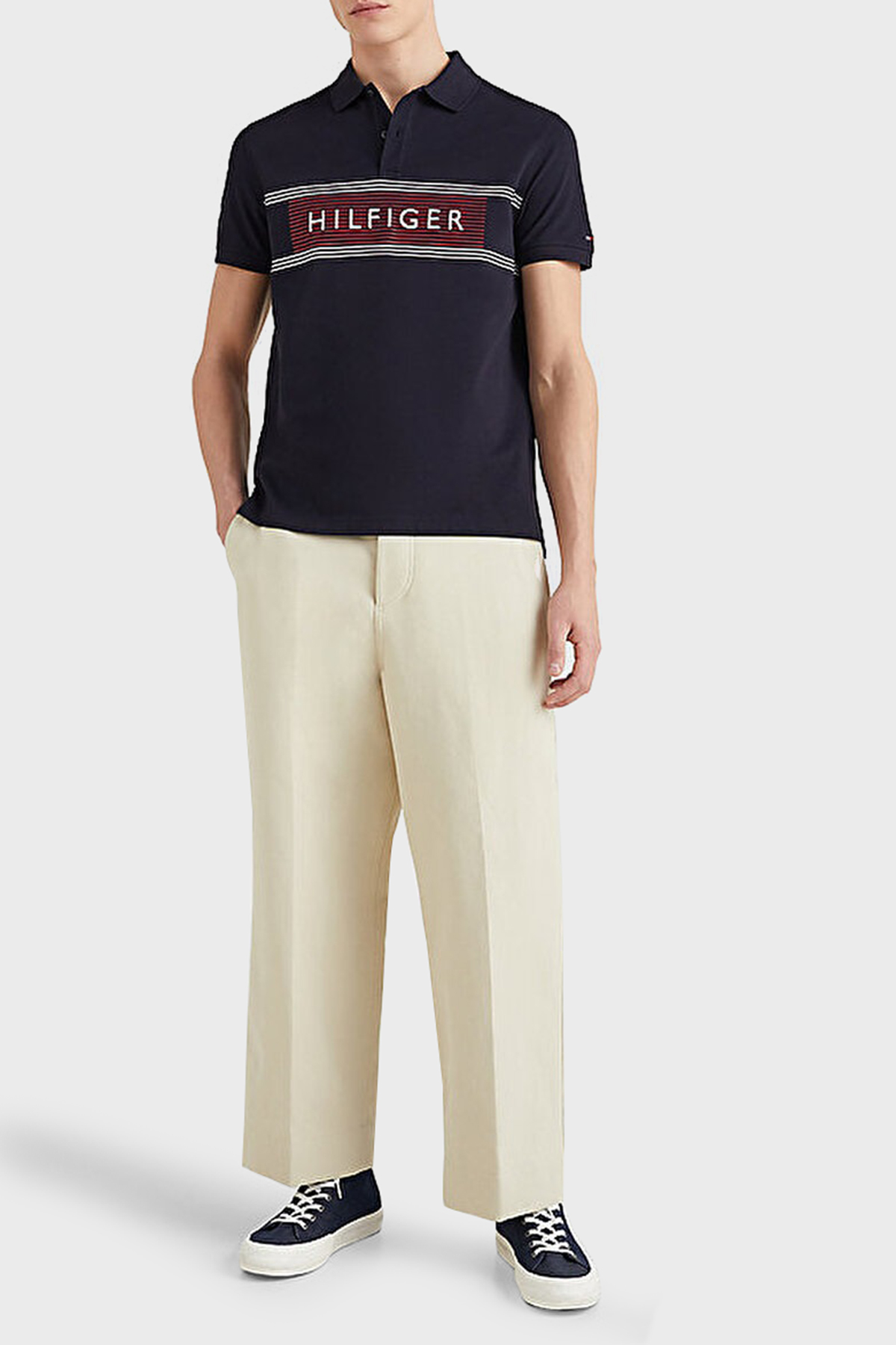 Tommy Hilfiger Erkek Polo T Shirt MW0MW30781 DW5 LACİVERT 200846750 Flo