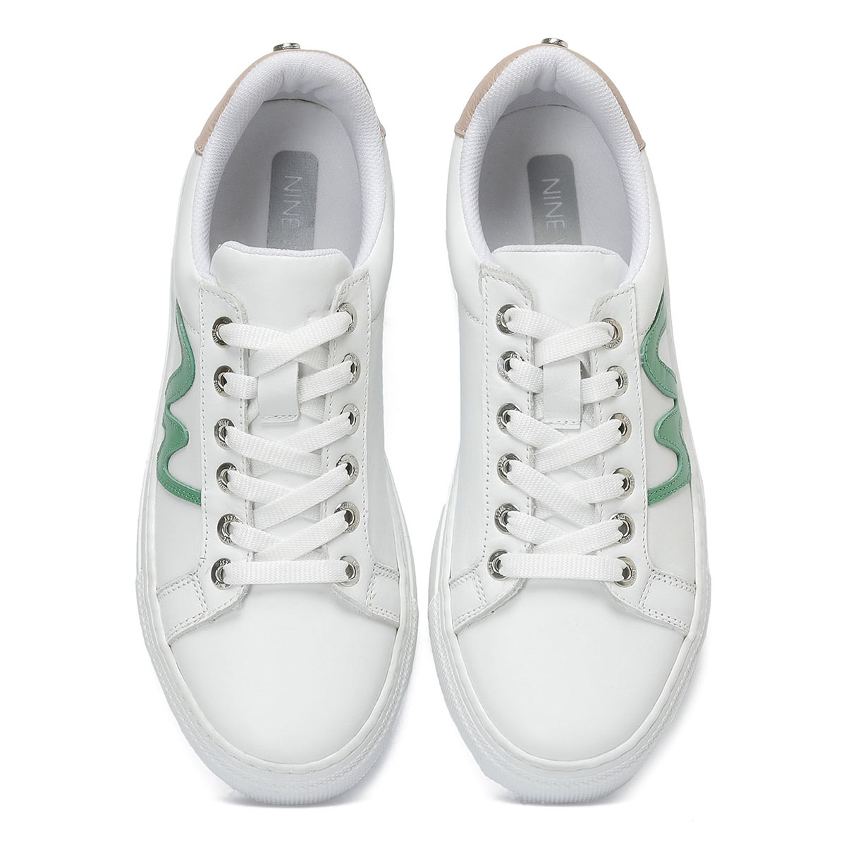 Nine West FITO 3FX Yeşil Kadın Sneaker. 4