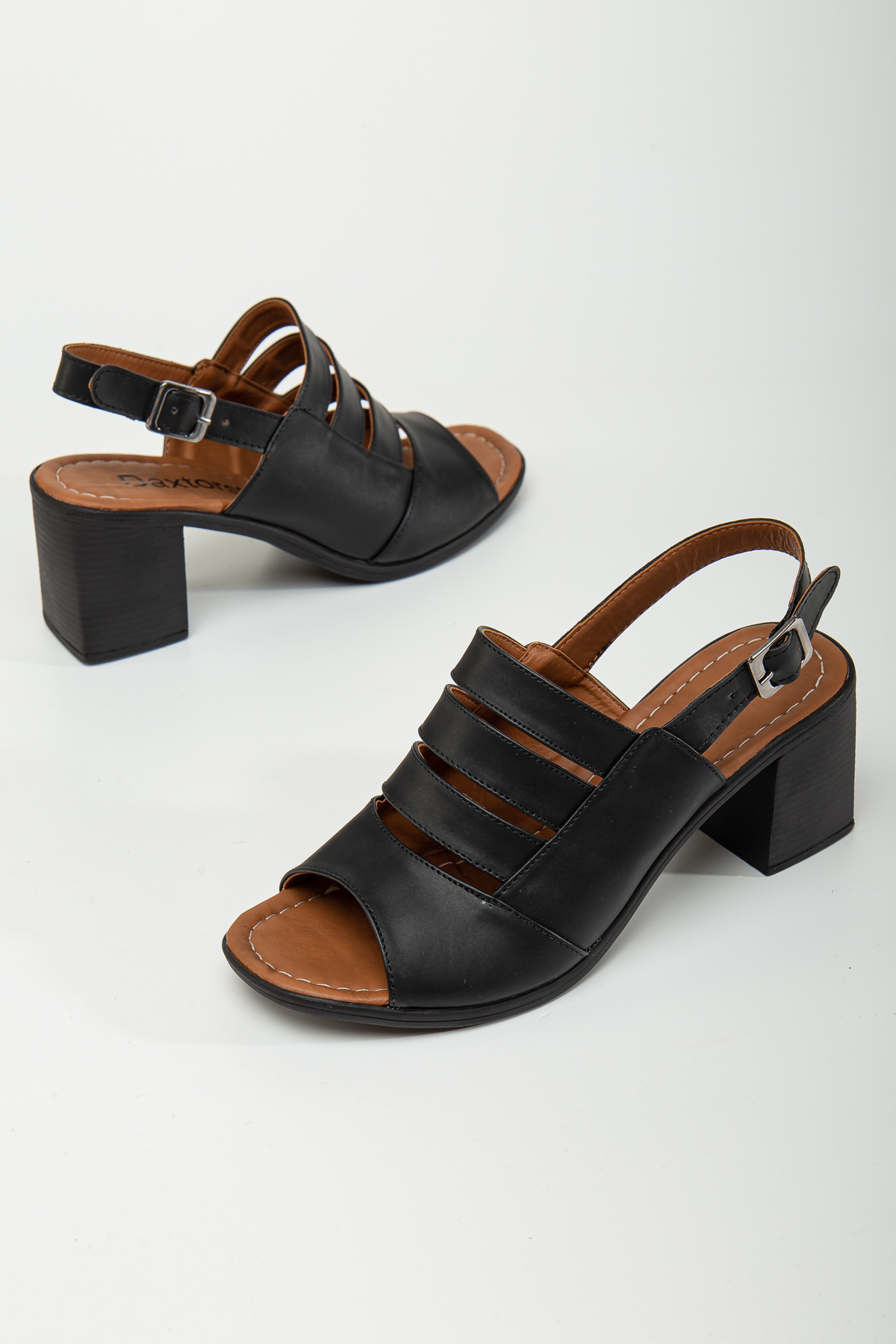 D1704 Kadın Garantili Klasik Topuklu Ayakkabı_Siyah - Görsel 6