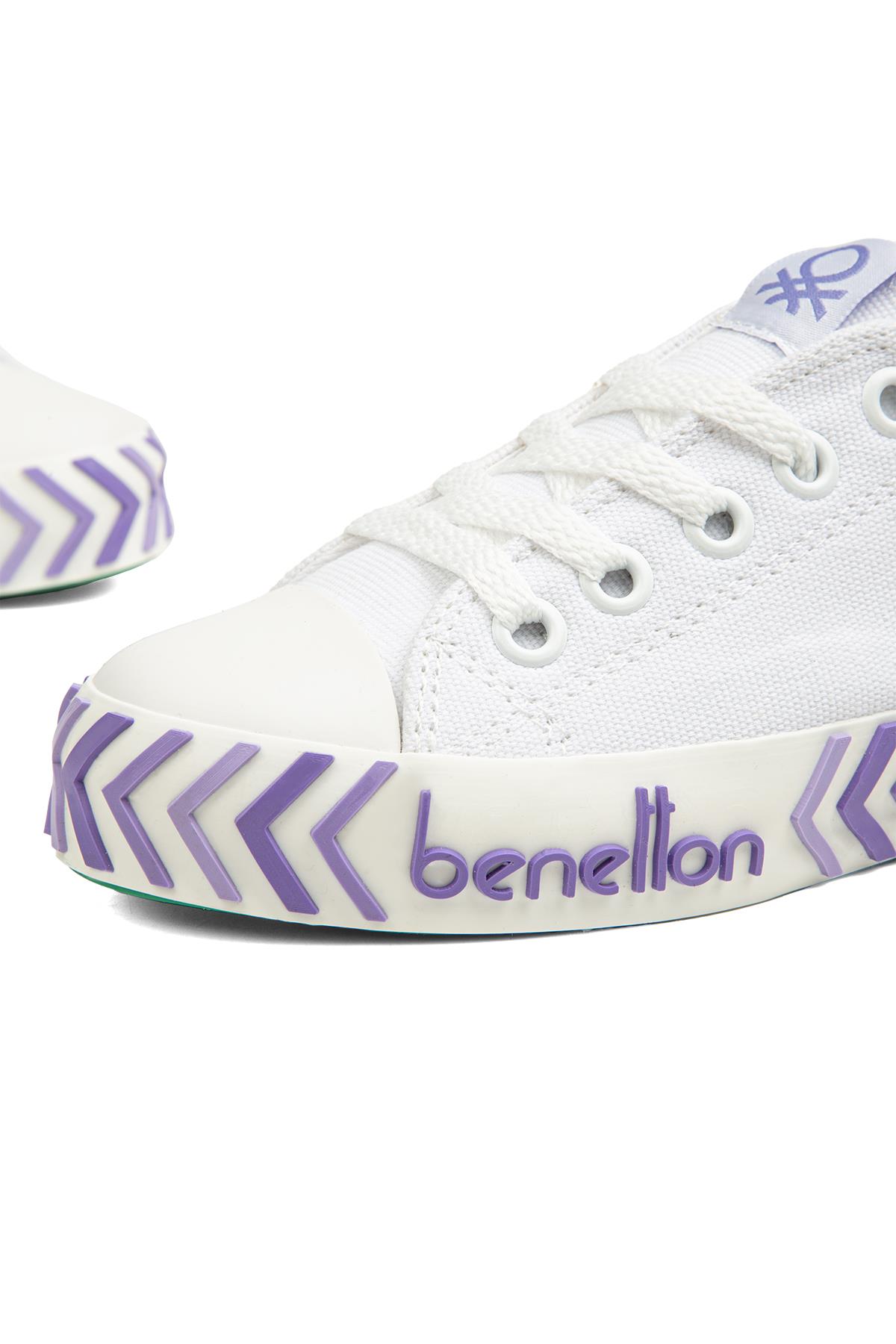 ® | BN-90635-3409 Beyaz Lila - Çocuk Spor Ayakkabı - Görsel 5