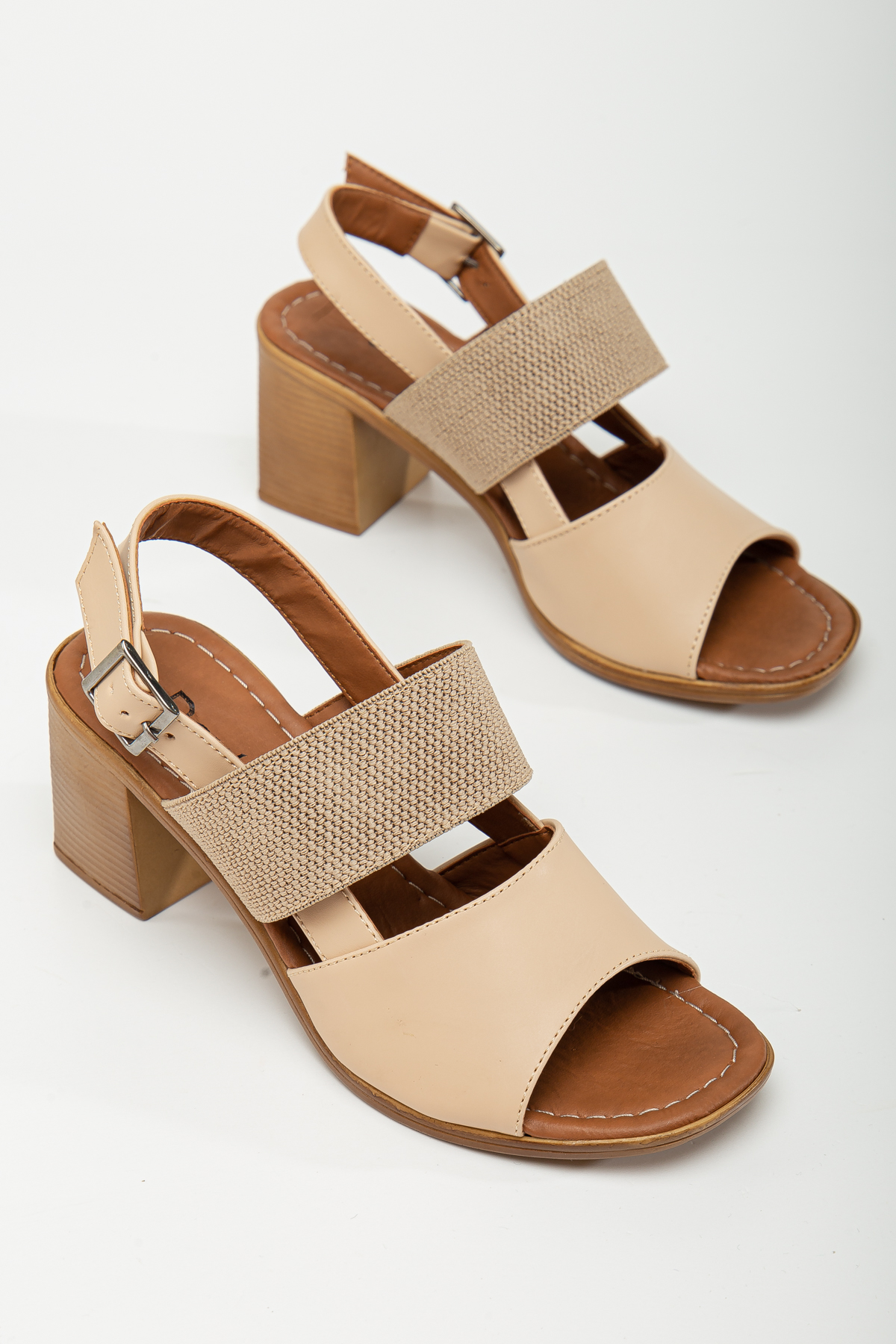 Daxtors D1735 Kadın Garantili Klasik Topuklu Ayakkabı_Nut - Görsel 5