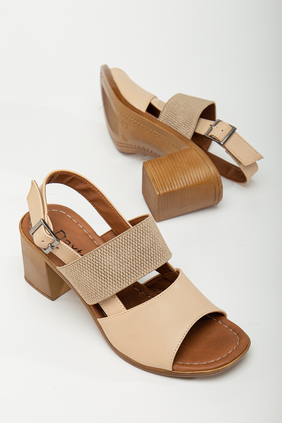 Daxtors D1735 Kadın Garantili Klasik Topuklu Ayakkabı_Nut - Görsel 6