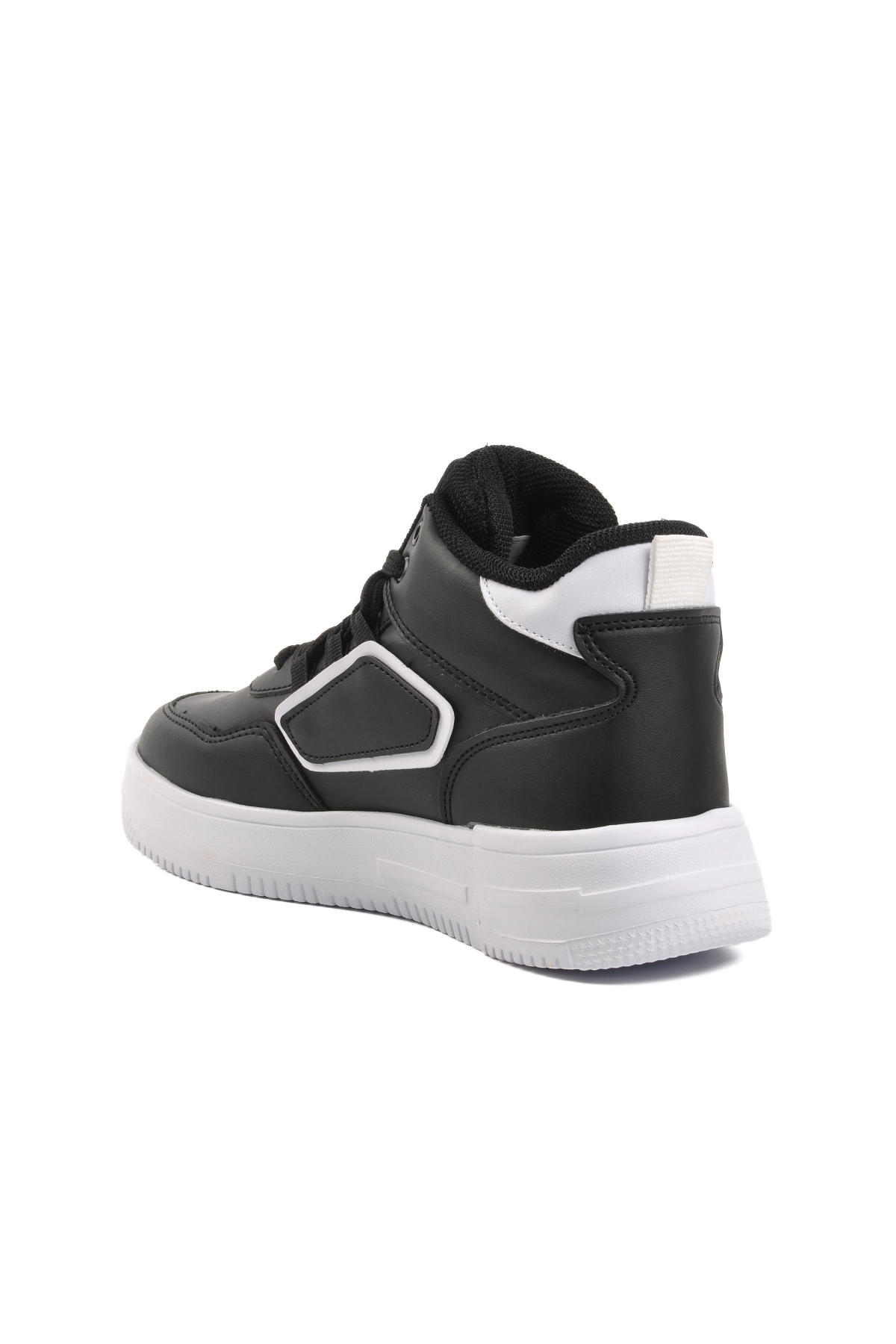Nefertiti Siyah-Beyaz Unisex Hi Sneaker - Görsel 5