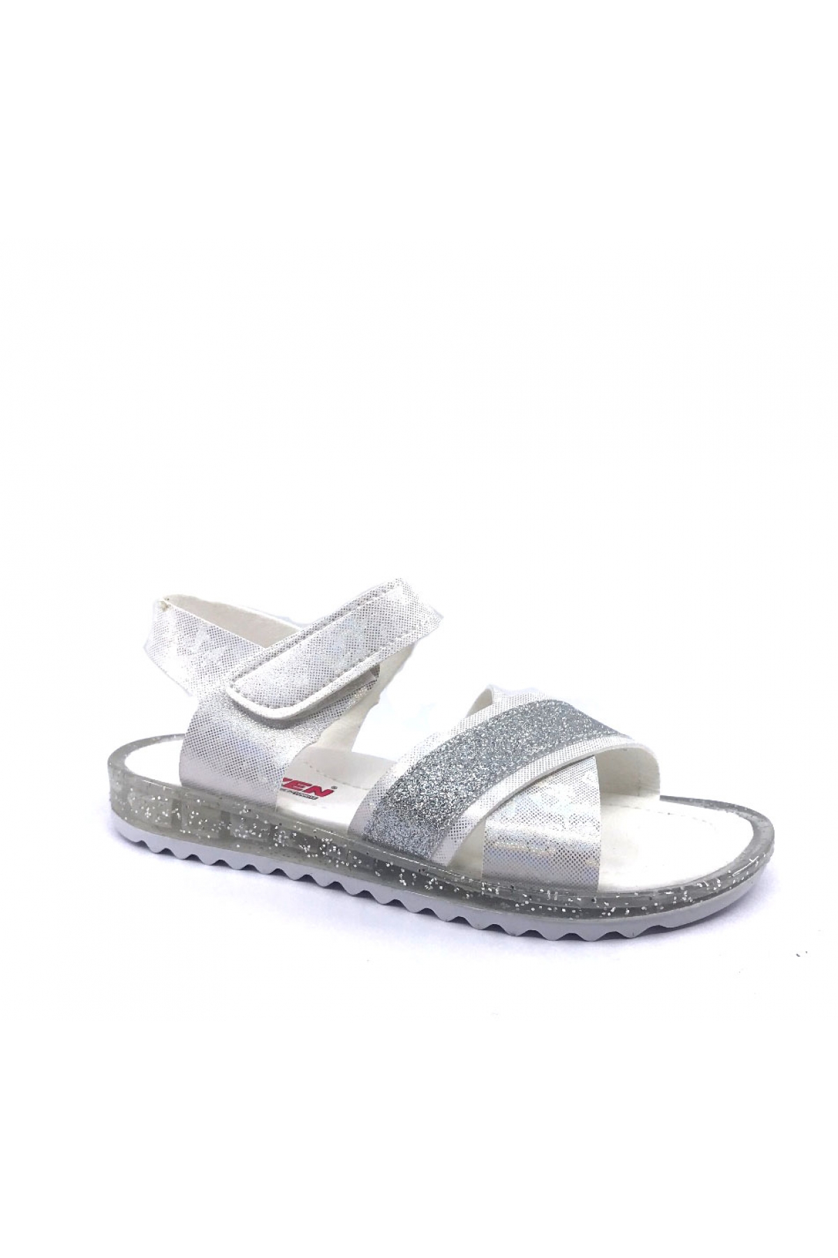 3999 Simli Çapraz Bantlı Kız Çocuk Sandalet Ayakkabı - Görsel 3