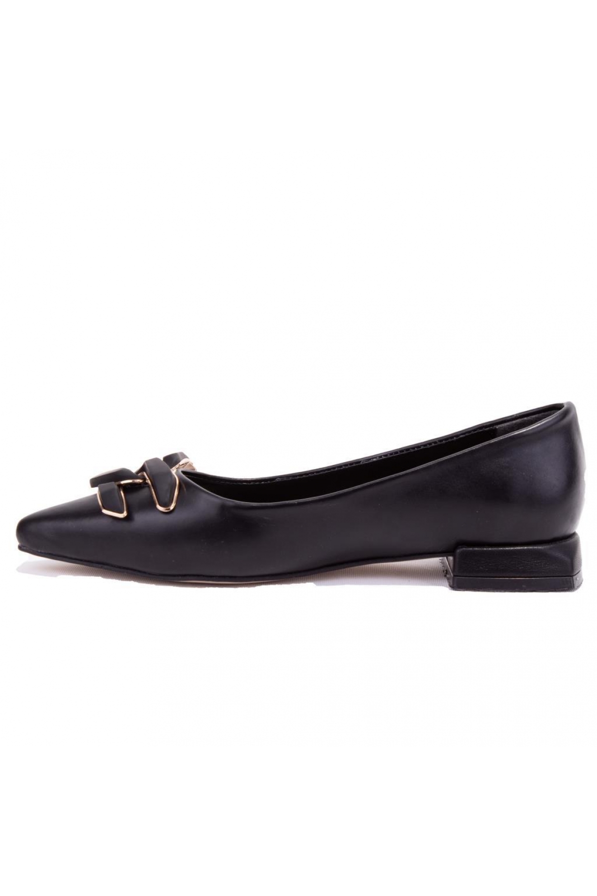 DZA07-8242606 Siyah Klasik Topuklu Kadın Ayakkabı - Görsel 4