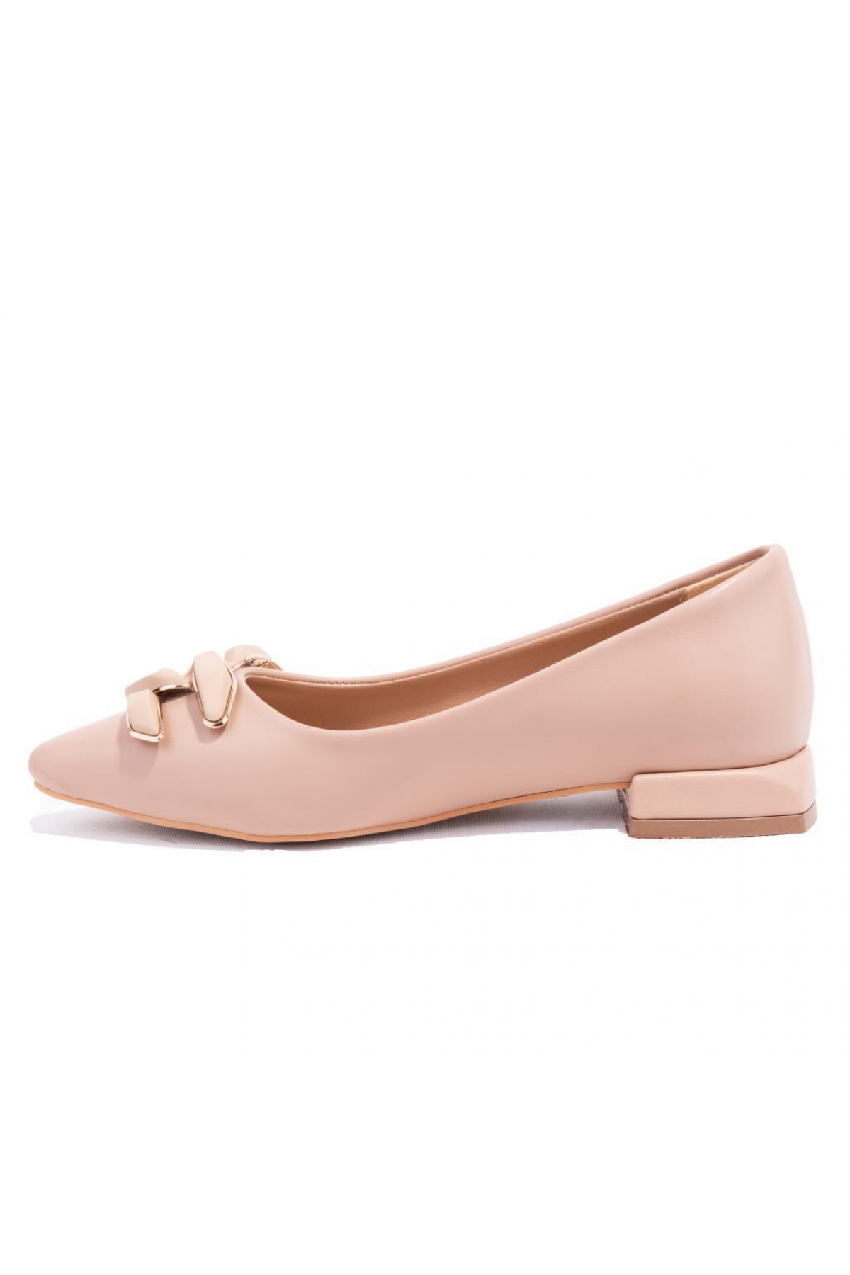 DZA07-8242606 Ten Klasik Topuklu Kadın Ayakkabı - Görsel 4