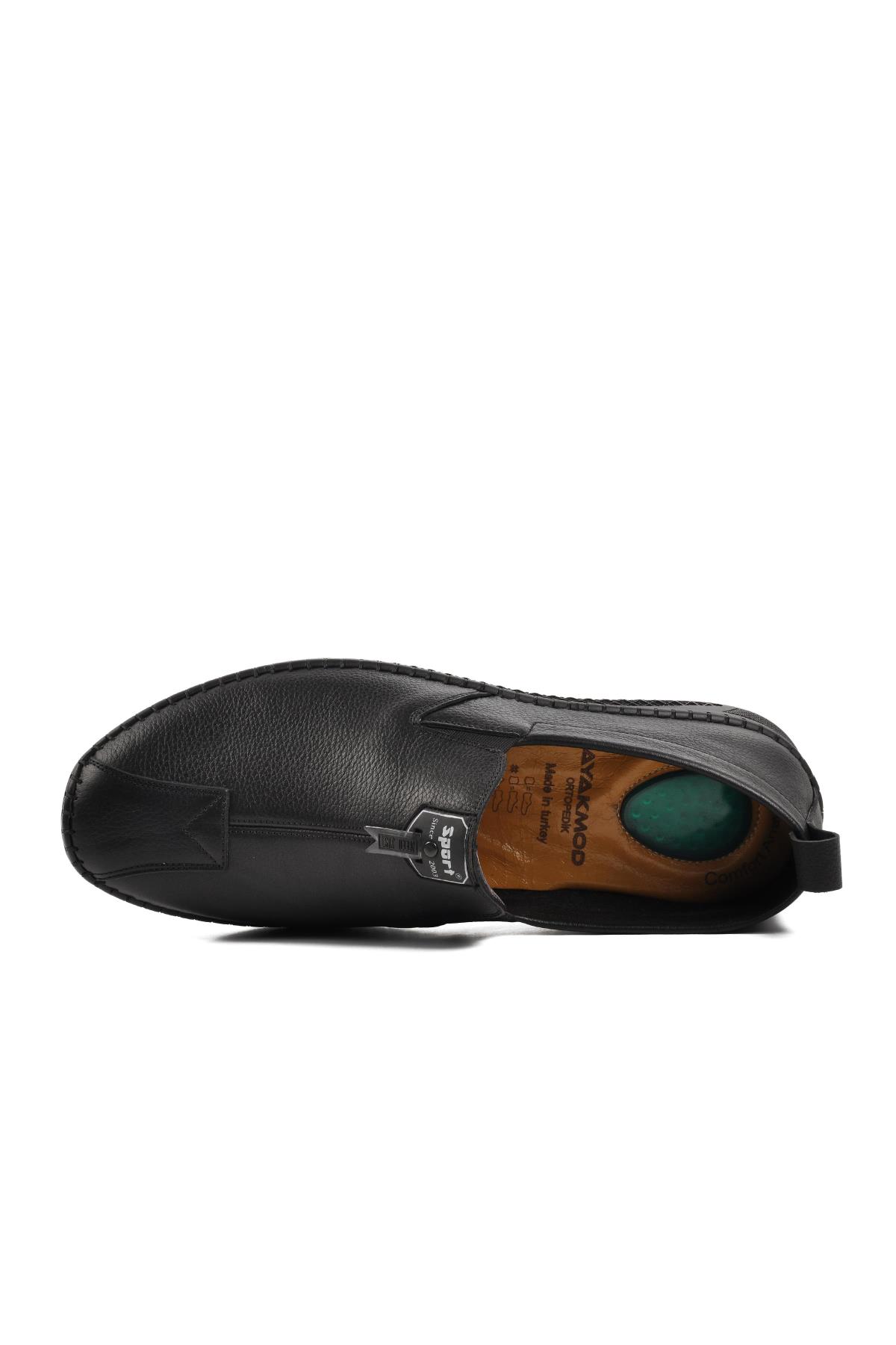 Ayakmod Ayakmod 308 Siyah İçi Dışı Hakiki Deri Erkek Günlük Ayakkabı Flo'da! Siyah - 6. görsel