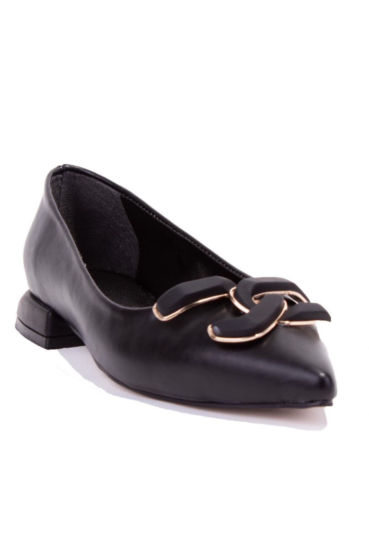 DZA07-8242606 Siyah Klasik Topuklu Kadın Ayakkabı - Görsel 2