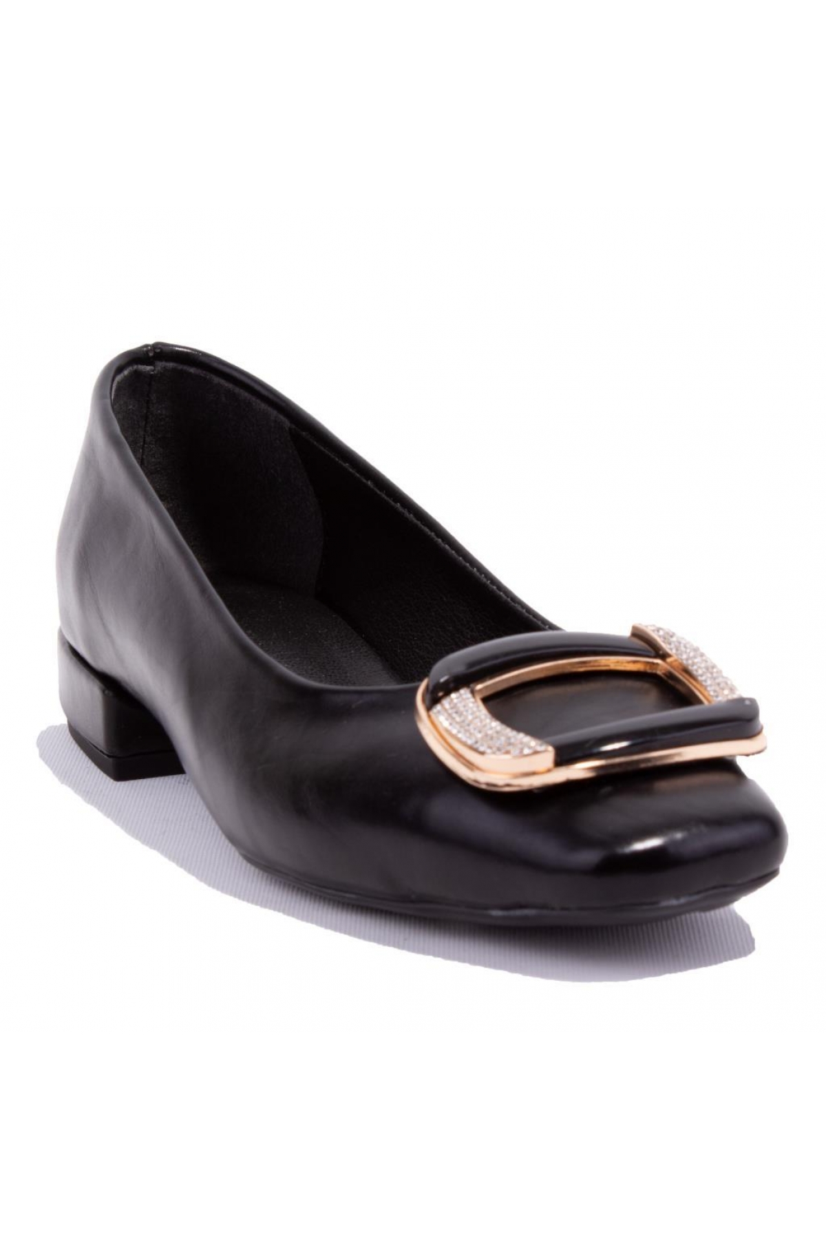 DZA07-8243813 Siyah Klasik Topuklu Kadın Ayakkabı - Görsel 2