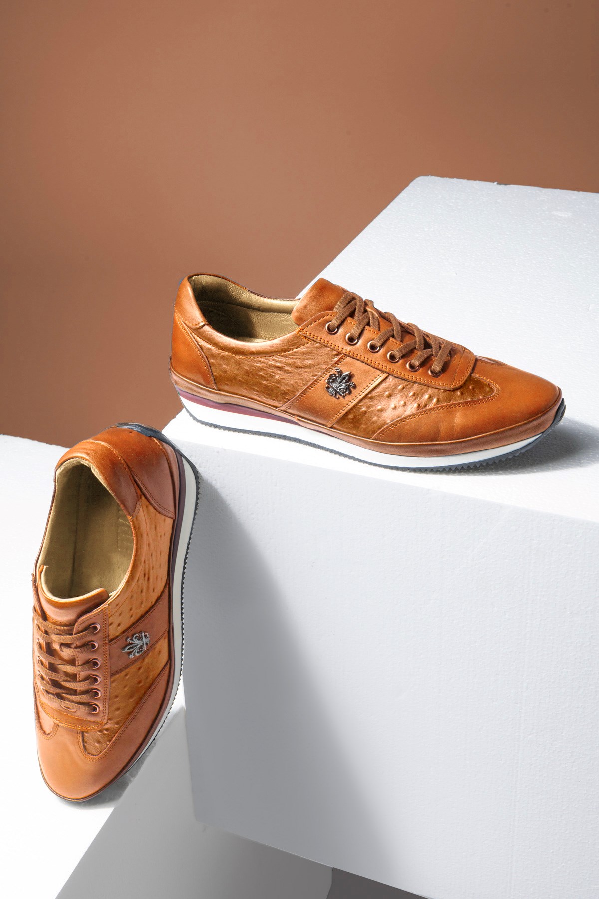 Ostrich 2 Hakiki Deri Erkek Günlük Ayakkabı, Casual Ayakkabı, %100 Deri Ayakkabı - Görsel 5