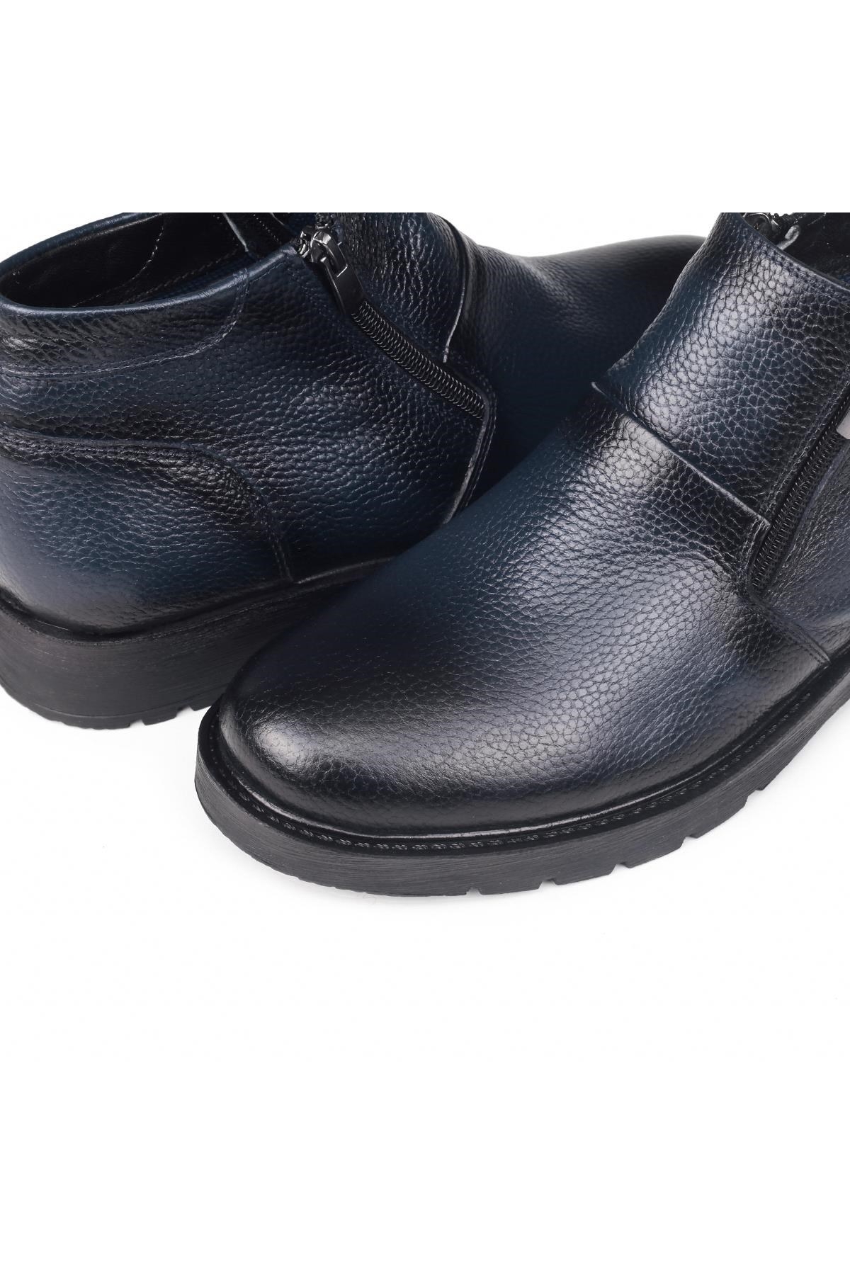 Chelsea Hakiki Deri Kaydırmaz Taban Fermuarlı Günlük Bot - Görsel 4