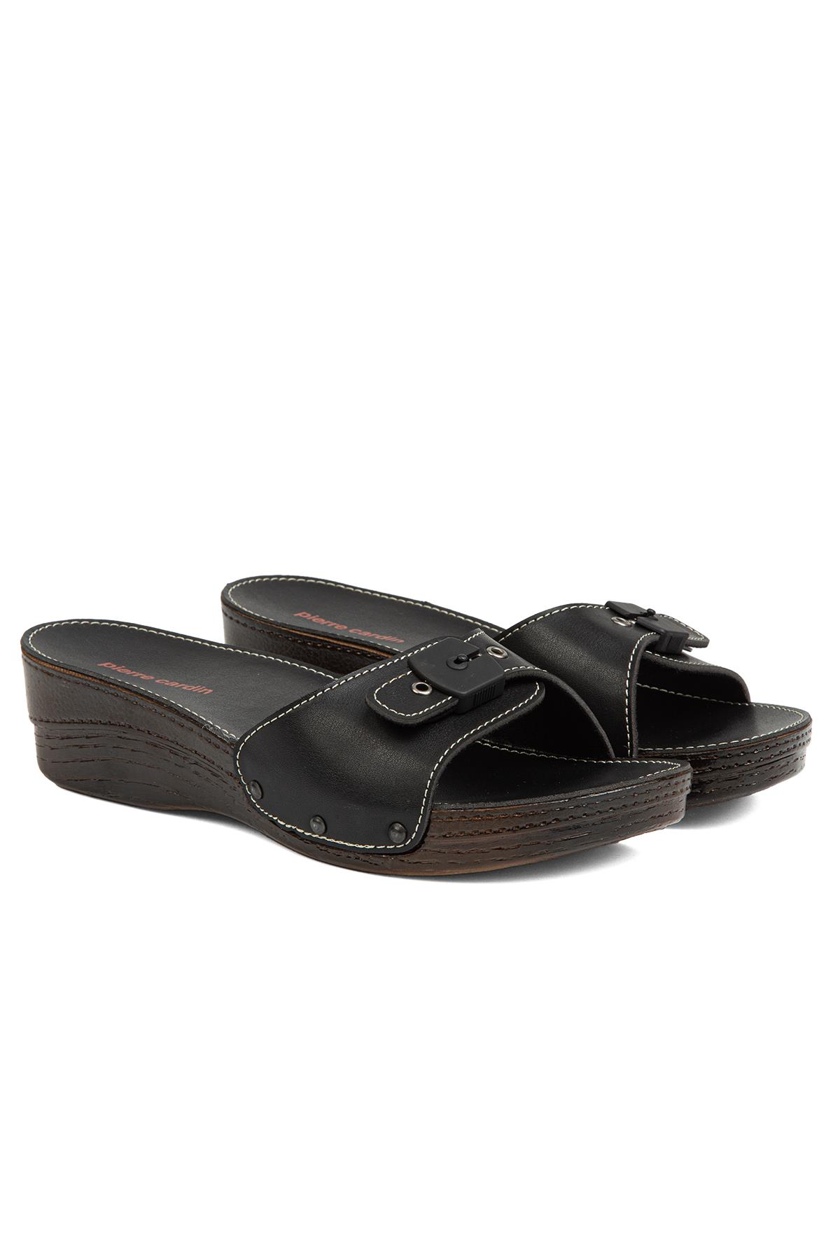 ® | PC-7013-3485 Siyah - Kadın Terlik - Görsel 3