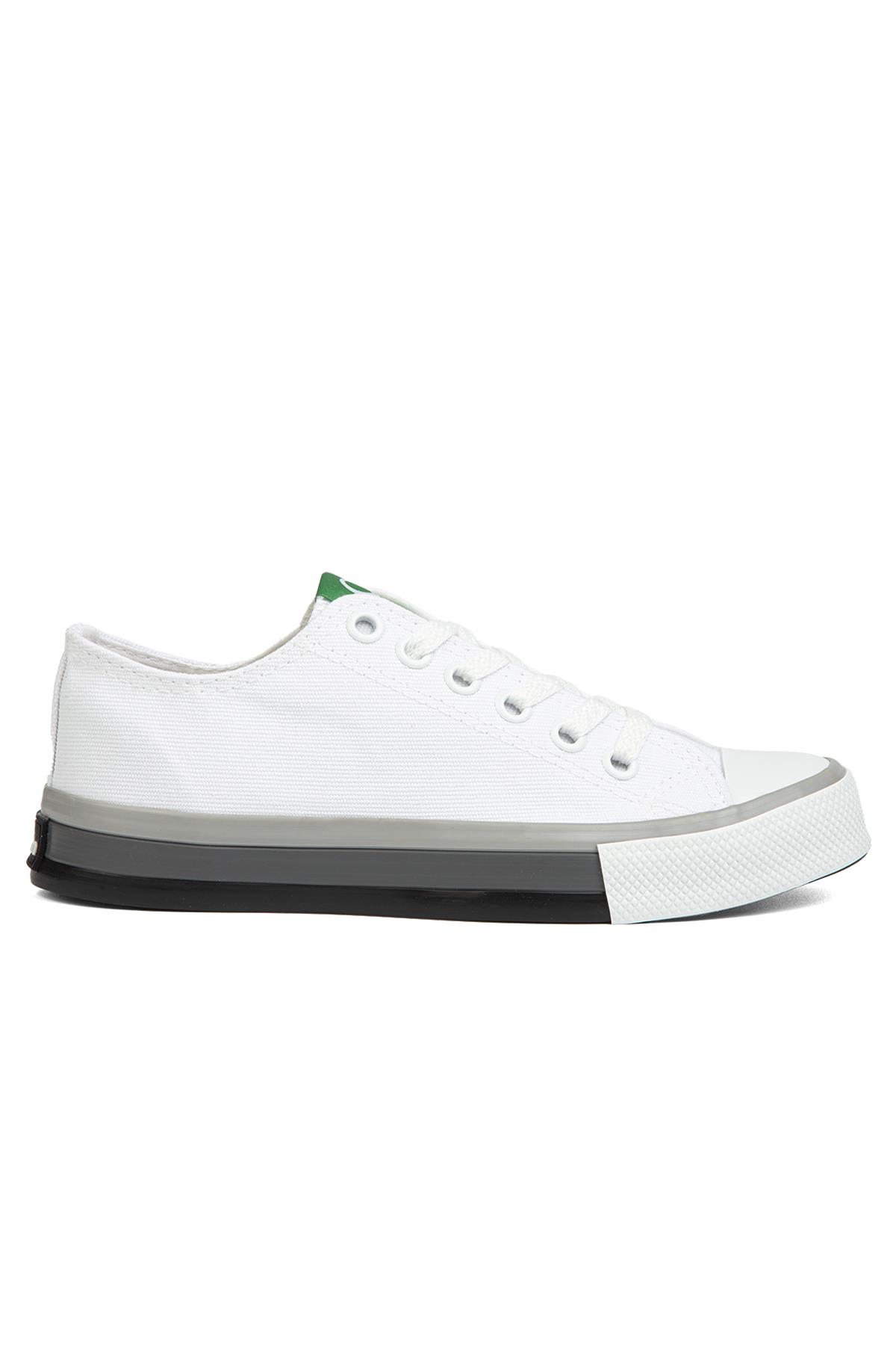 ® | BN-90176-2 - 3374 Beyaz Gri - Kadın Spor Ayakkabı - Görsel 2