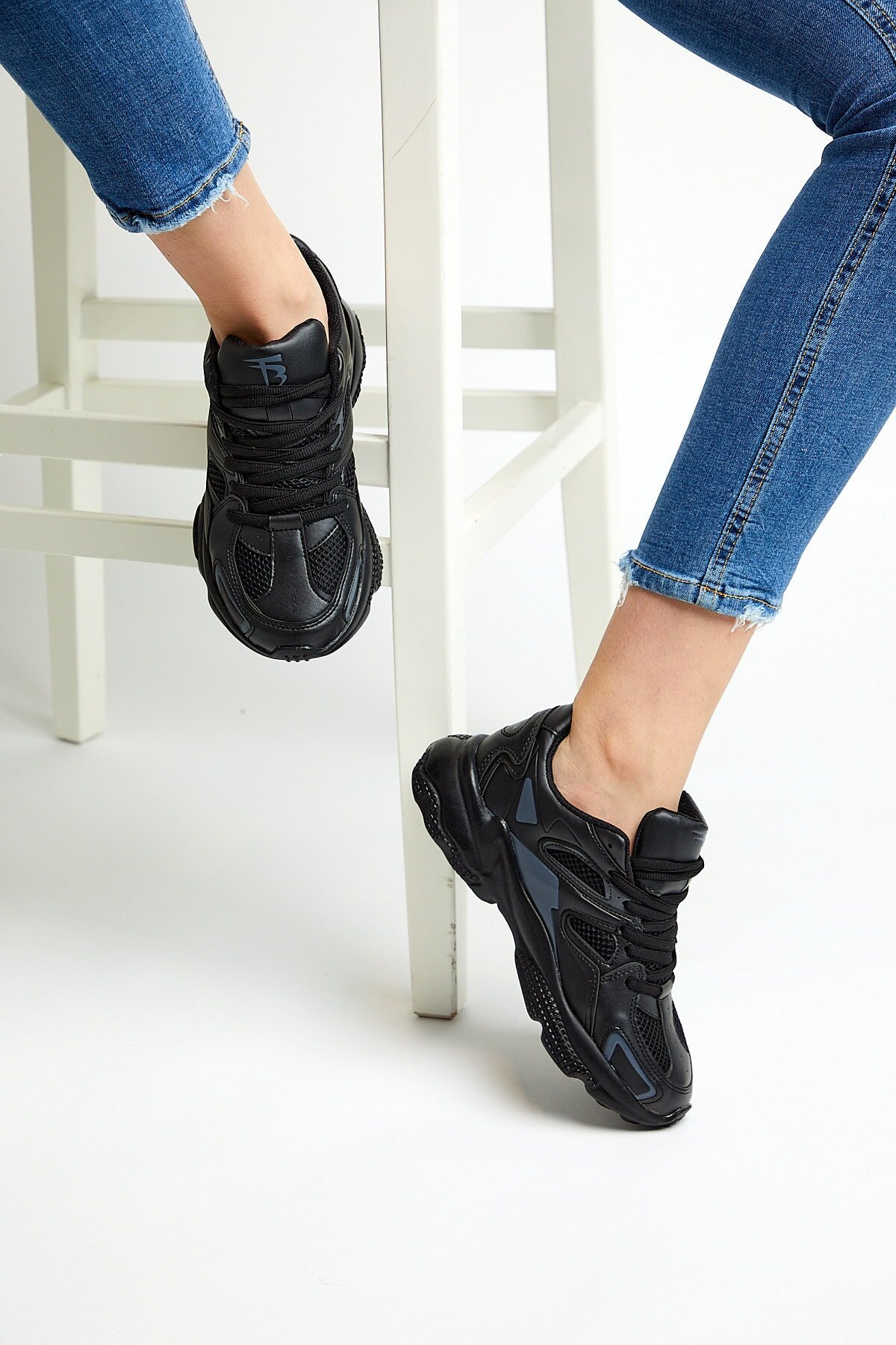 Unisex Siyah Spor Ayakkabı Tb252 - Görsel 4