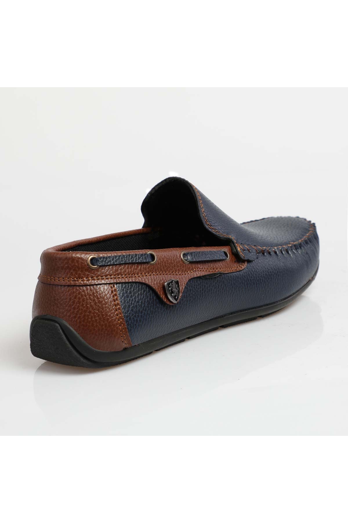 Erkek Rog Loafer Ayakkabı Rog Lacivert Taba - Görsel 6