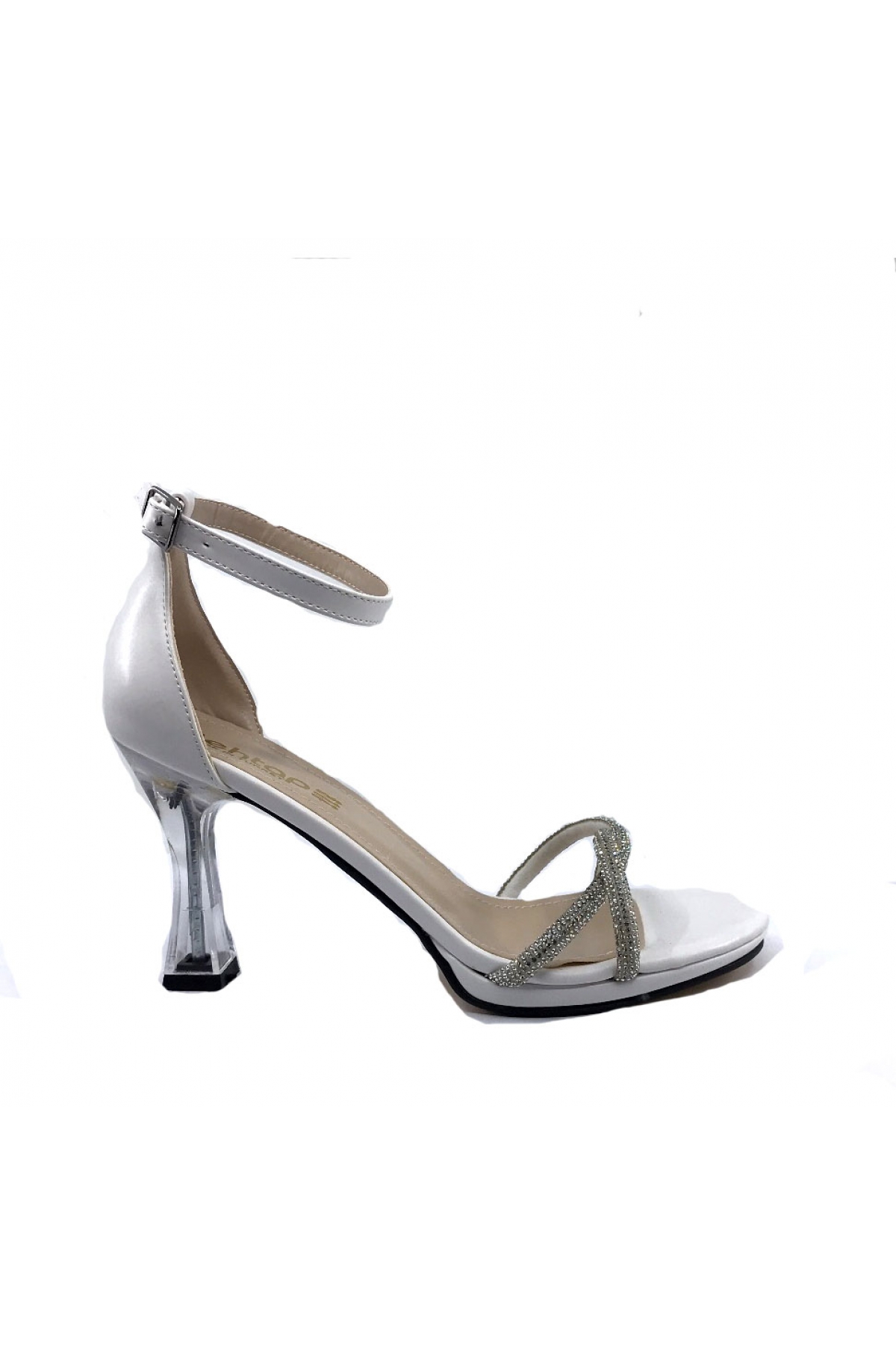 Ayakkanımood Mht 712 8,5 Cm Beyaz Taşlı Platform Kadın Ayakkabı - Görsel 2