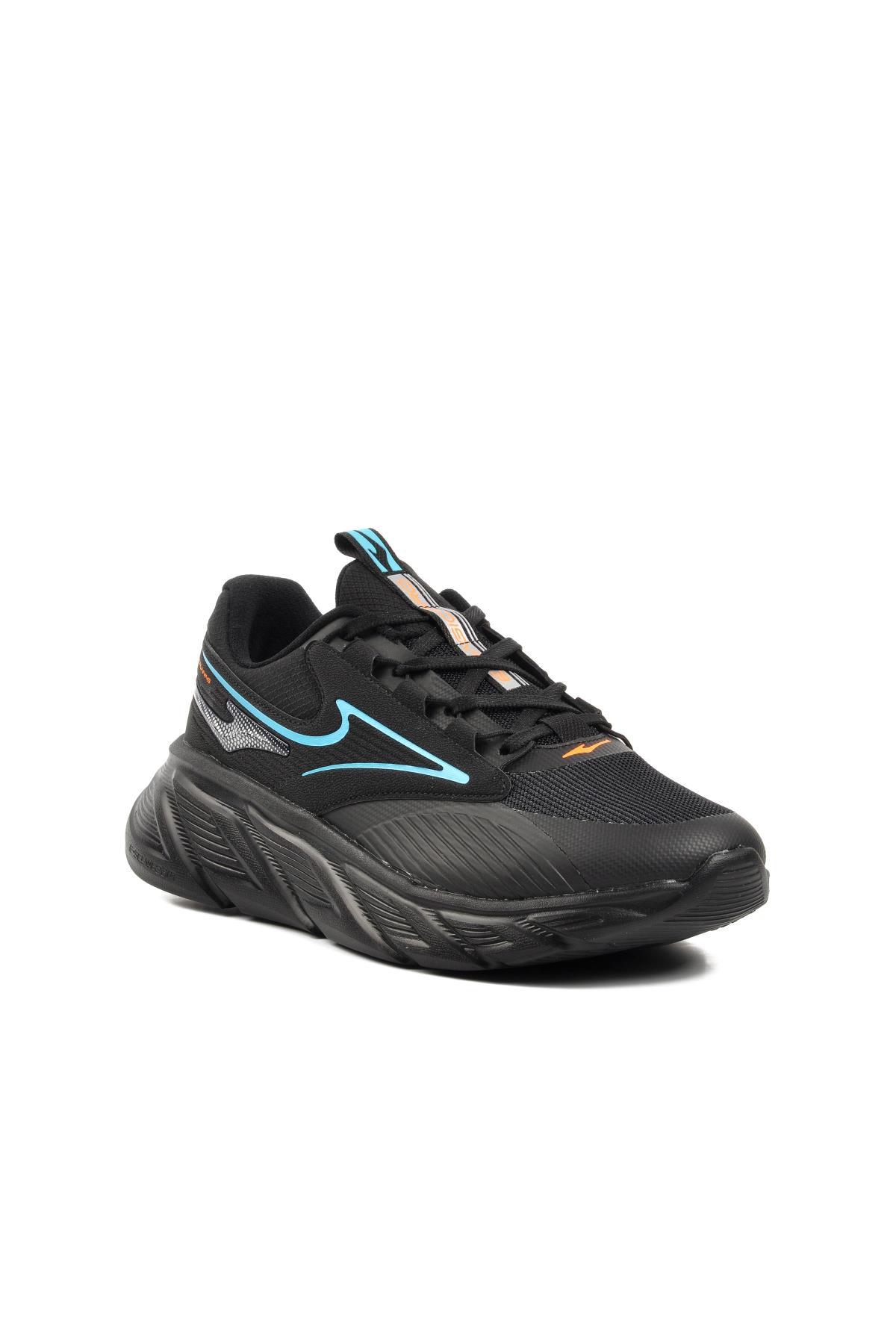 11123103184 Siyah-Mavi k Spor Ayakkabı - Görsel 2