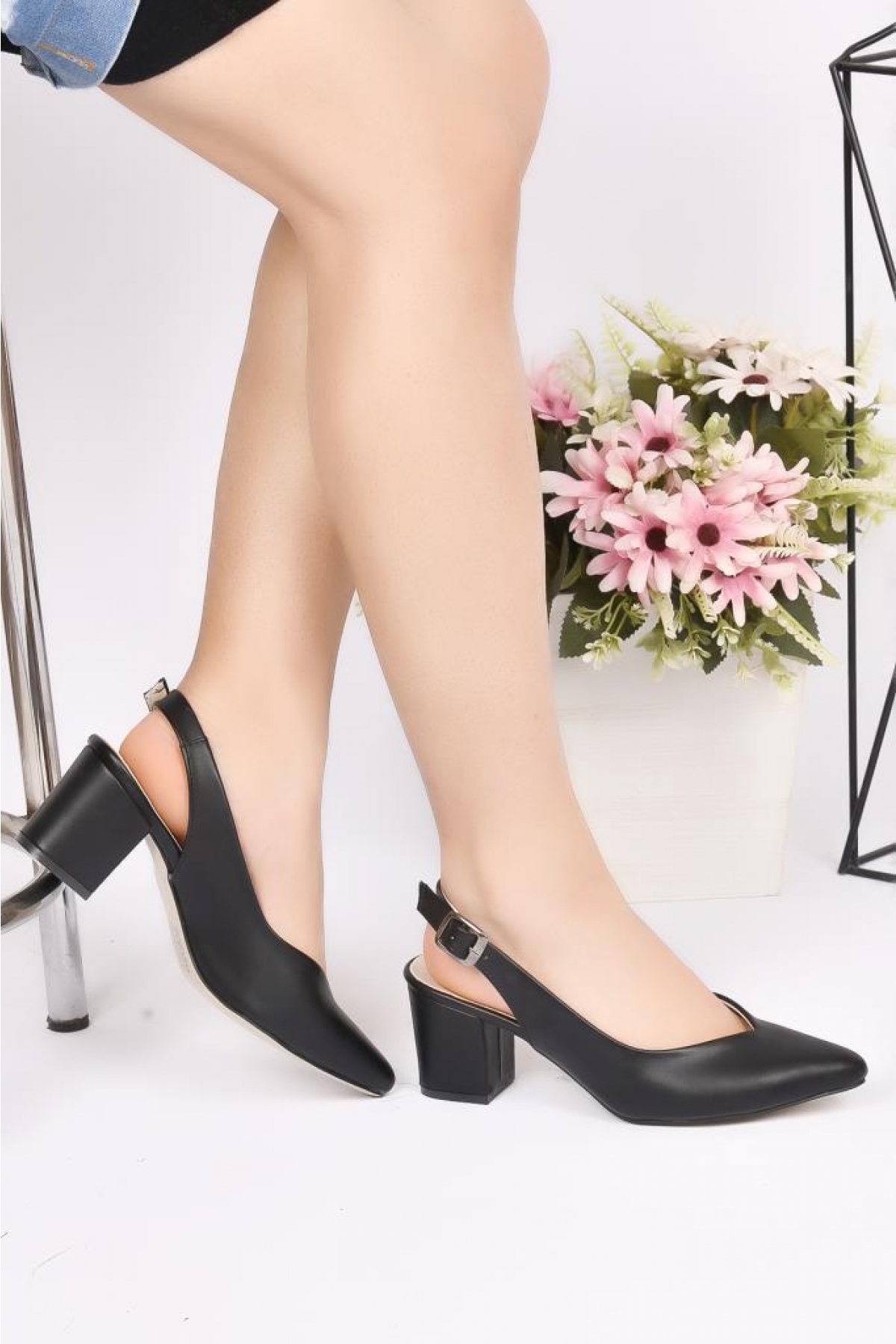 Blnr 02070 5 cm Kadın Topuklu Ayakkabı - Görsel 2