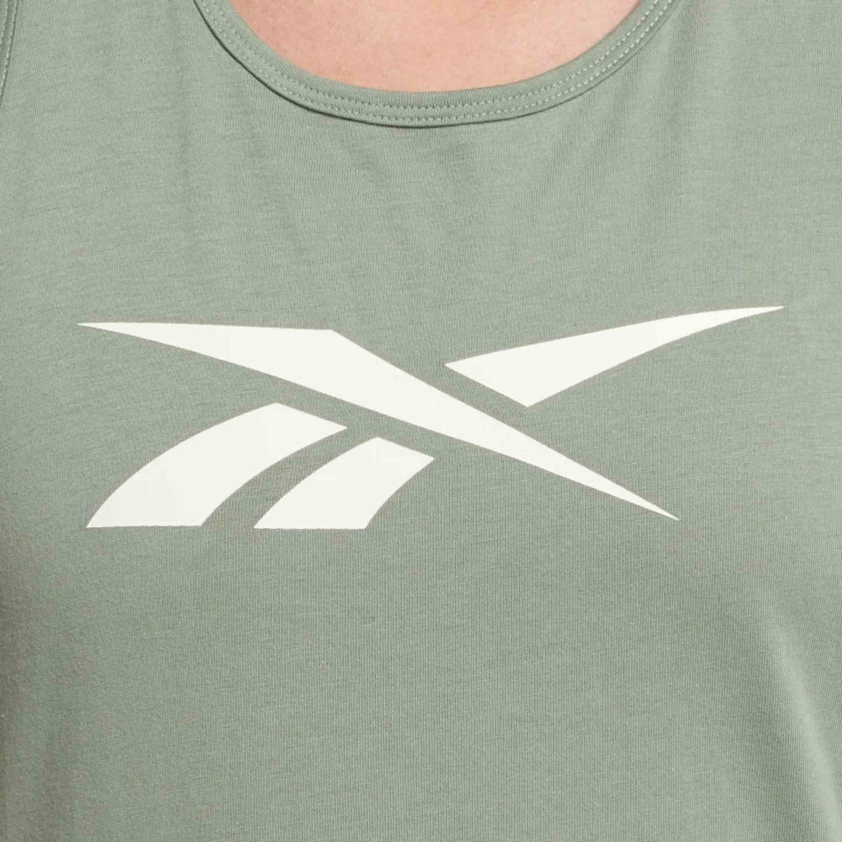 Reebok TE Graphic Tank - V Yeşil Kadın Atlet