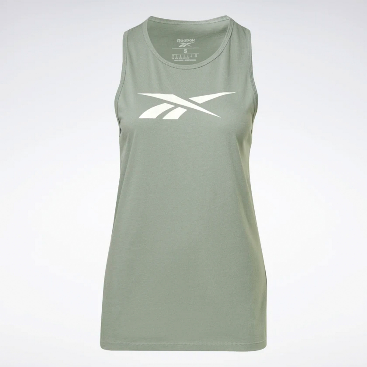 Reebok TE Graphic Tank - V Yeşil Kadın Atlet
