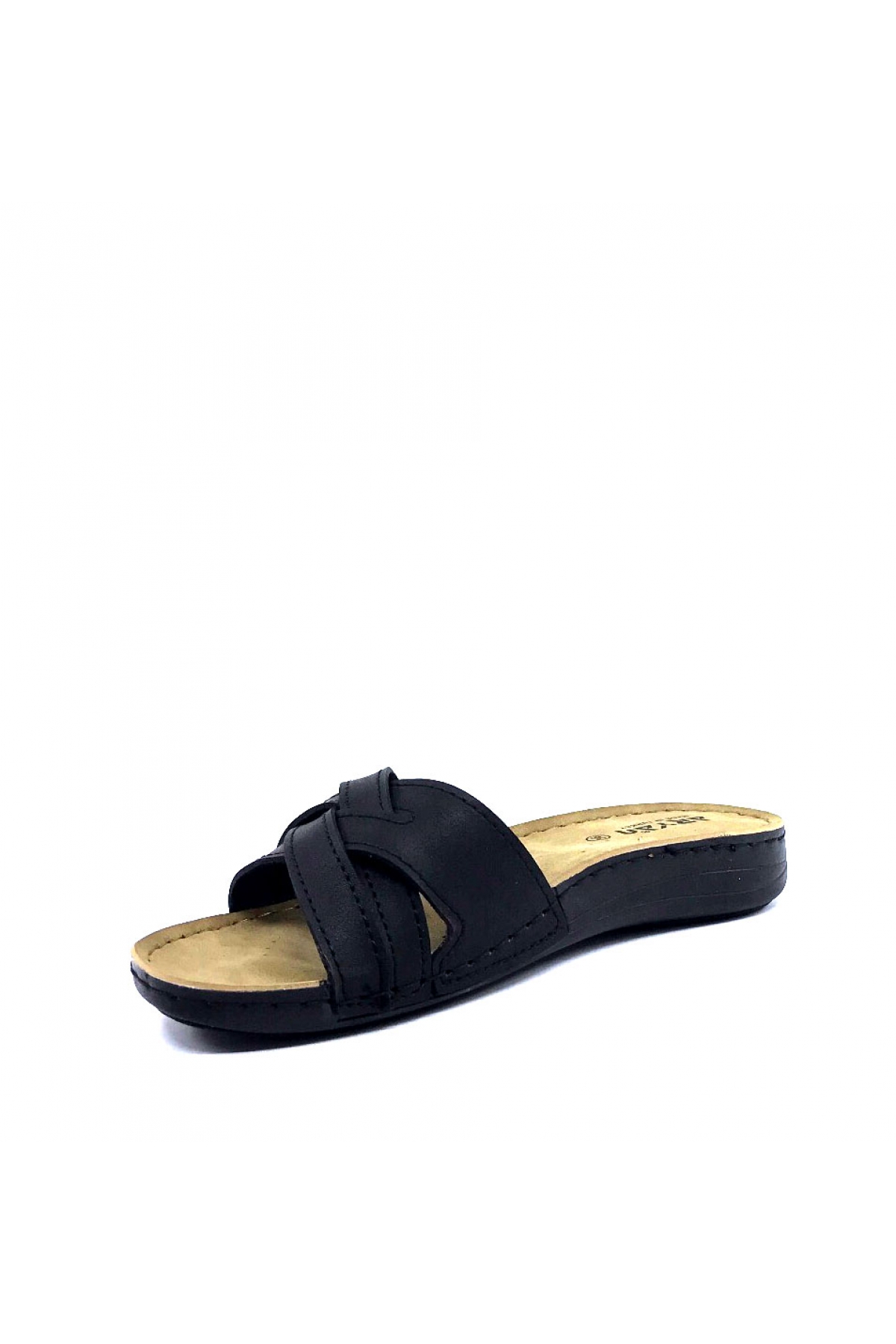 11-901 Siyah Orta Pedik Yazlık Kadın Günlük Terlik - Görsel 4