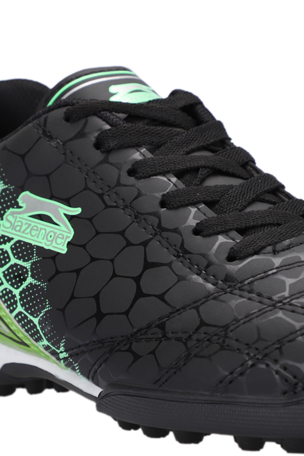 DANGER I HS Futbol Erkek Çocuk Halı Saha Ayakkabı Siyah / Yeşil - Görsel 5