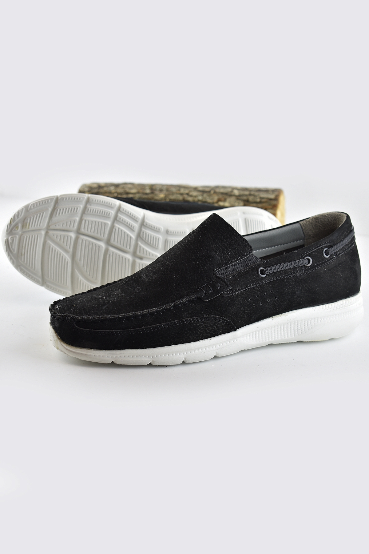 3020 TAM Ortopedik Taban Hakiki Deri Günlük Erkek Ayakkabı Gvnl Nubuk - Görsel 4