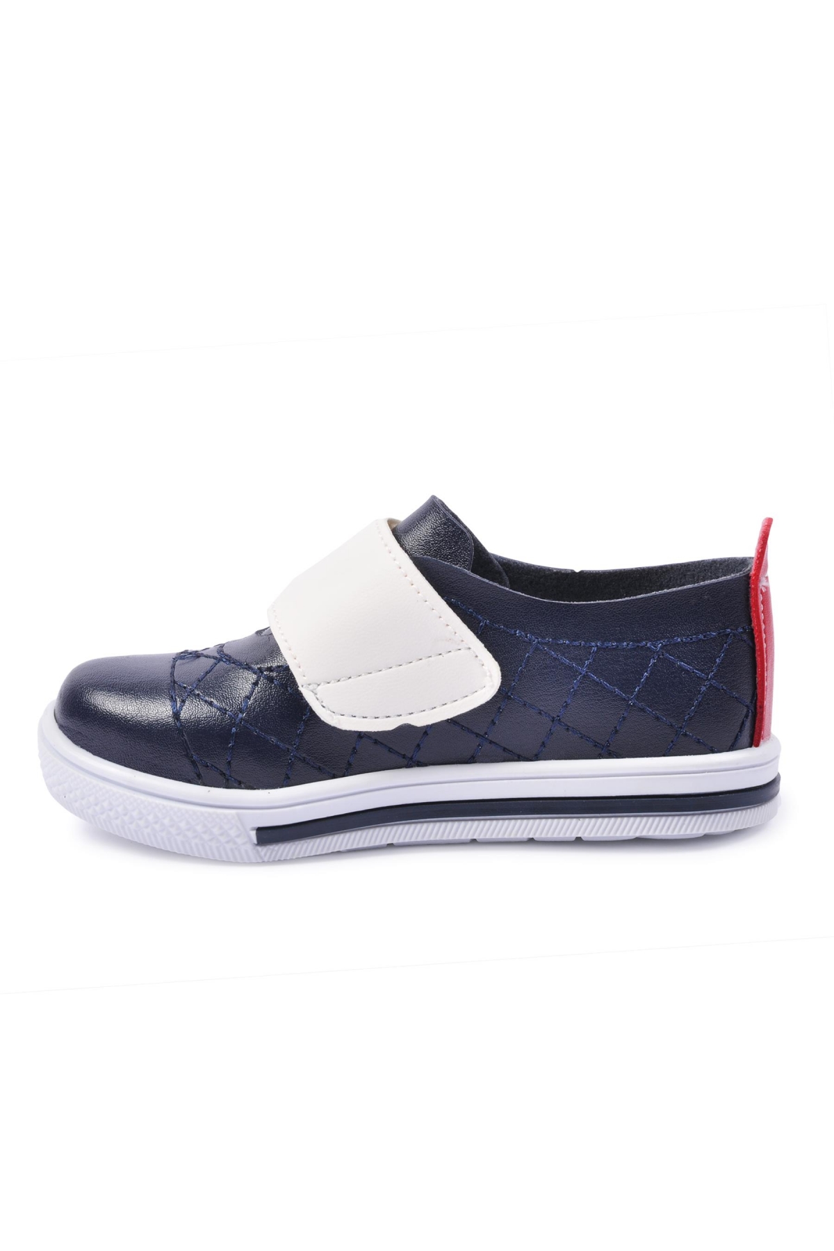 21K01 Lacivert-Beyaz Bebek Ayakkabı - Görsel 4