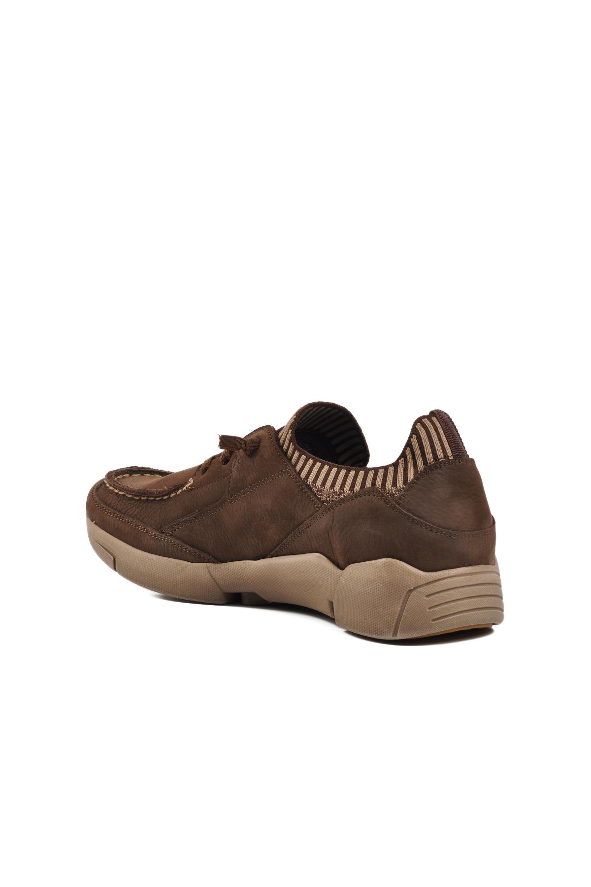 23410 Kahve Nubuk İç Dış Hakiki Deri Erkek Günlük Ayakkabı - Görsel 5