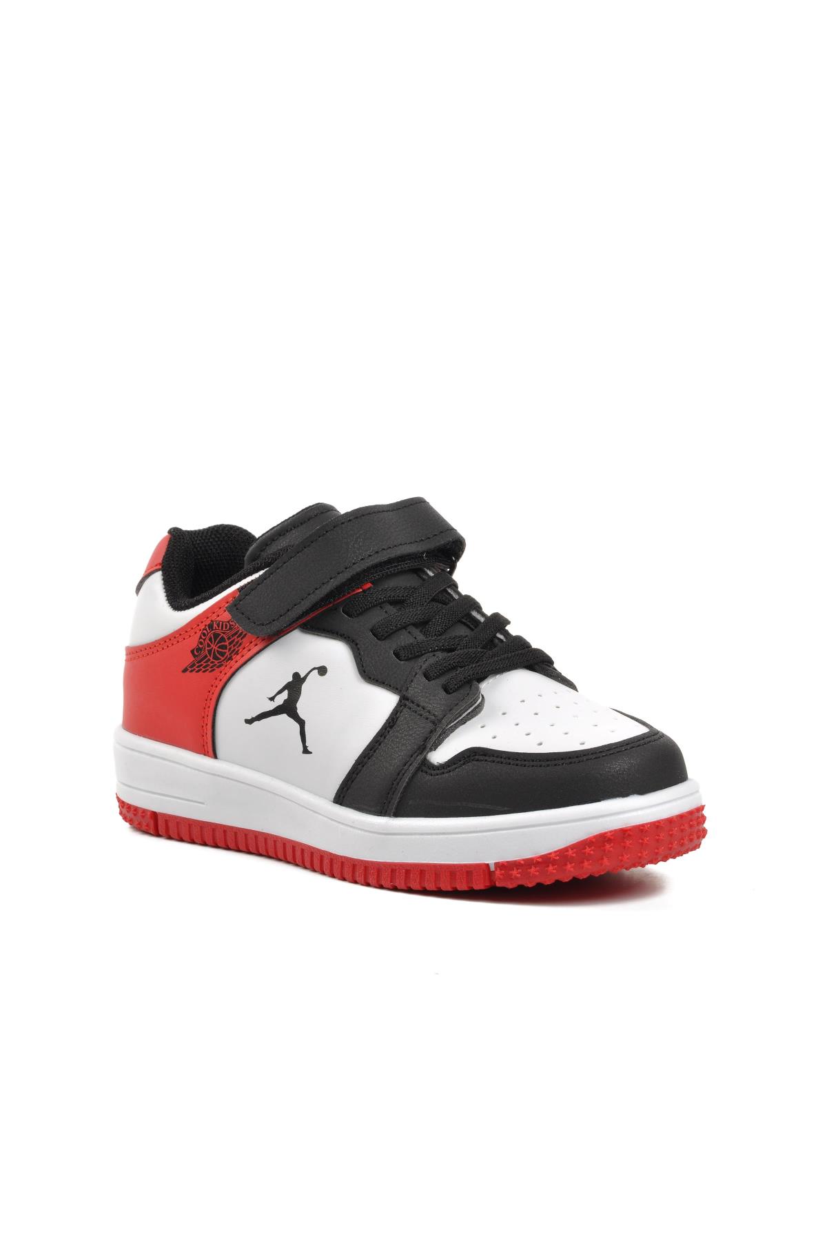 Aspor Haykat Kısa-F Siyah-Pudra Cırtlı Çocuk Sneaker - Görsel 2