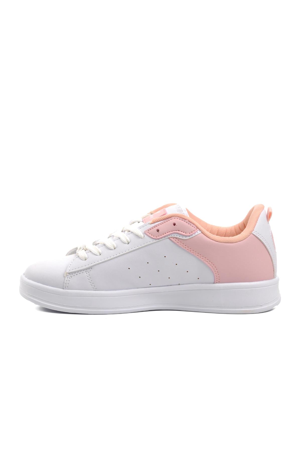 Lena Beyaz-Pudra Unisex Sneaker - Görsel 3