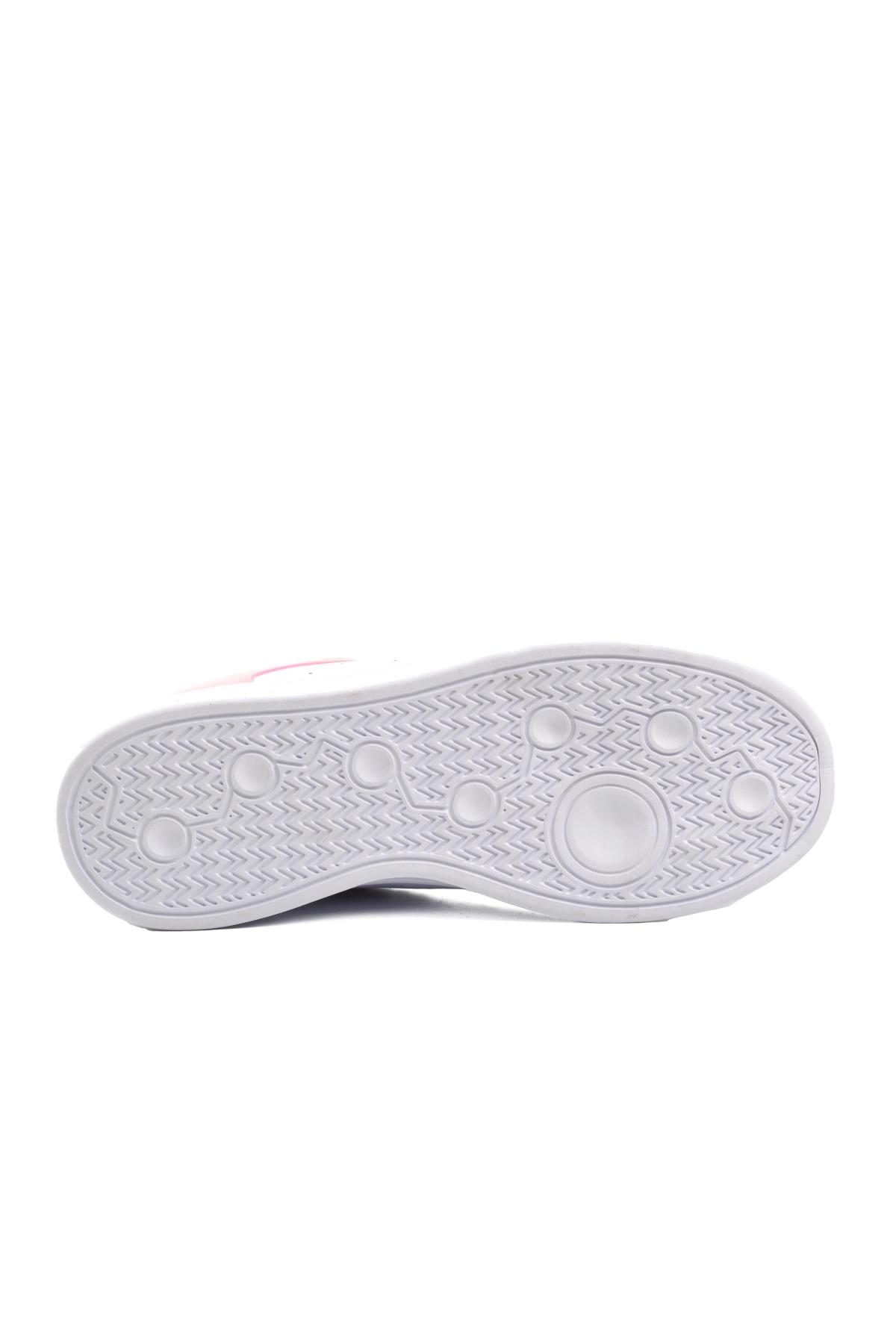 Lena Beyaz-Pudra Unisex Sneaker - Görsel 6