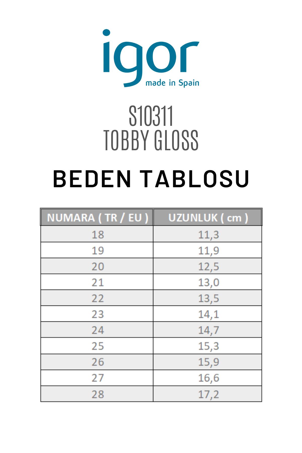 S10311-018 Tobby Gloss Kız Çocuk Sandalet - Görsel 6